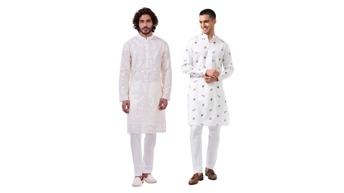 white kurta pajama