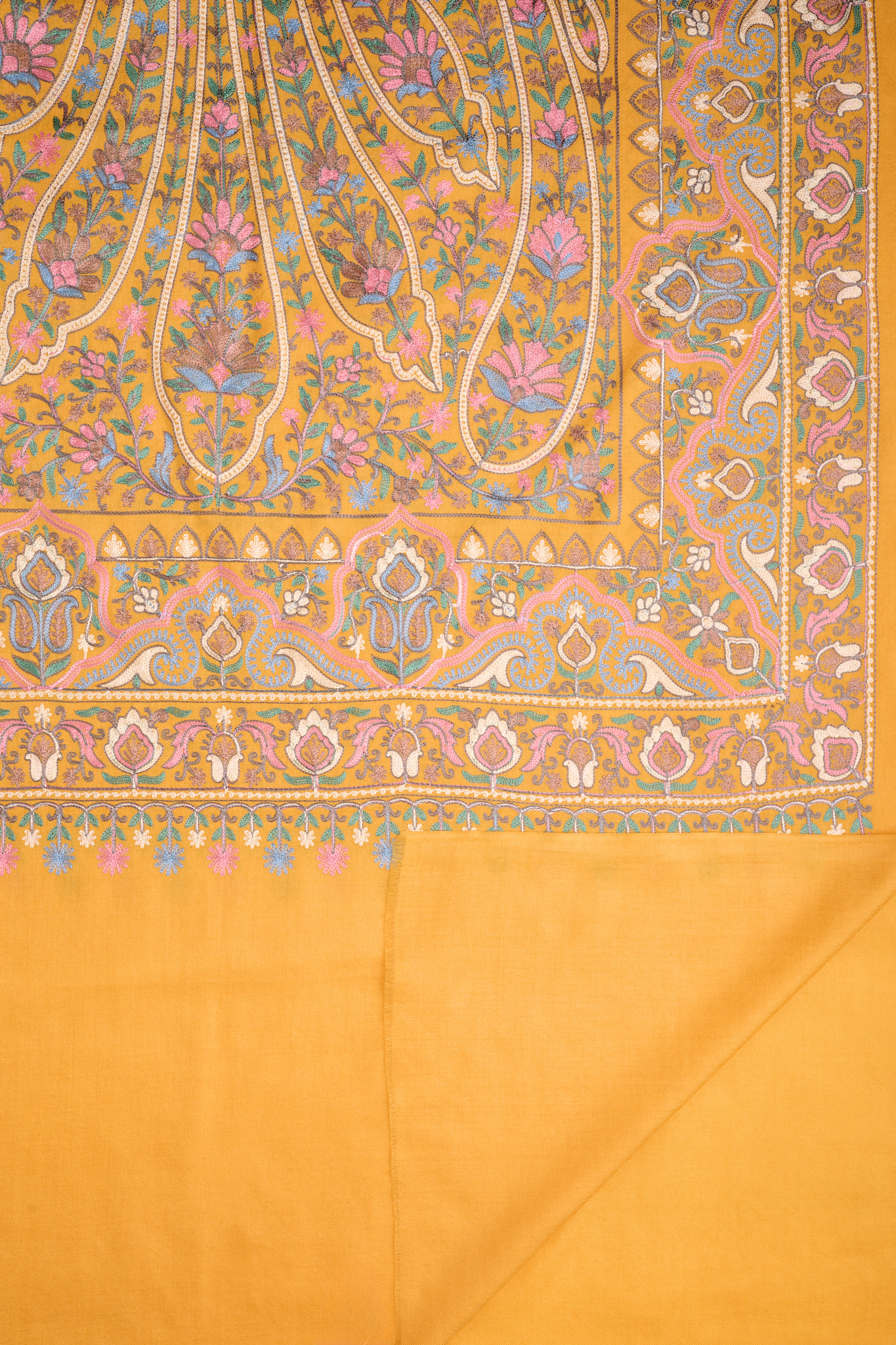 Women's Embroidered Kashmiri Paisley Stole
