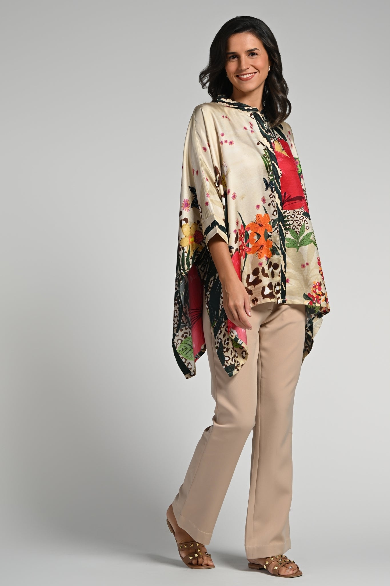 Taroob Jungle Rhapsody Silk Shirt