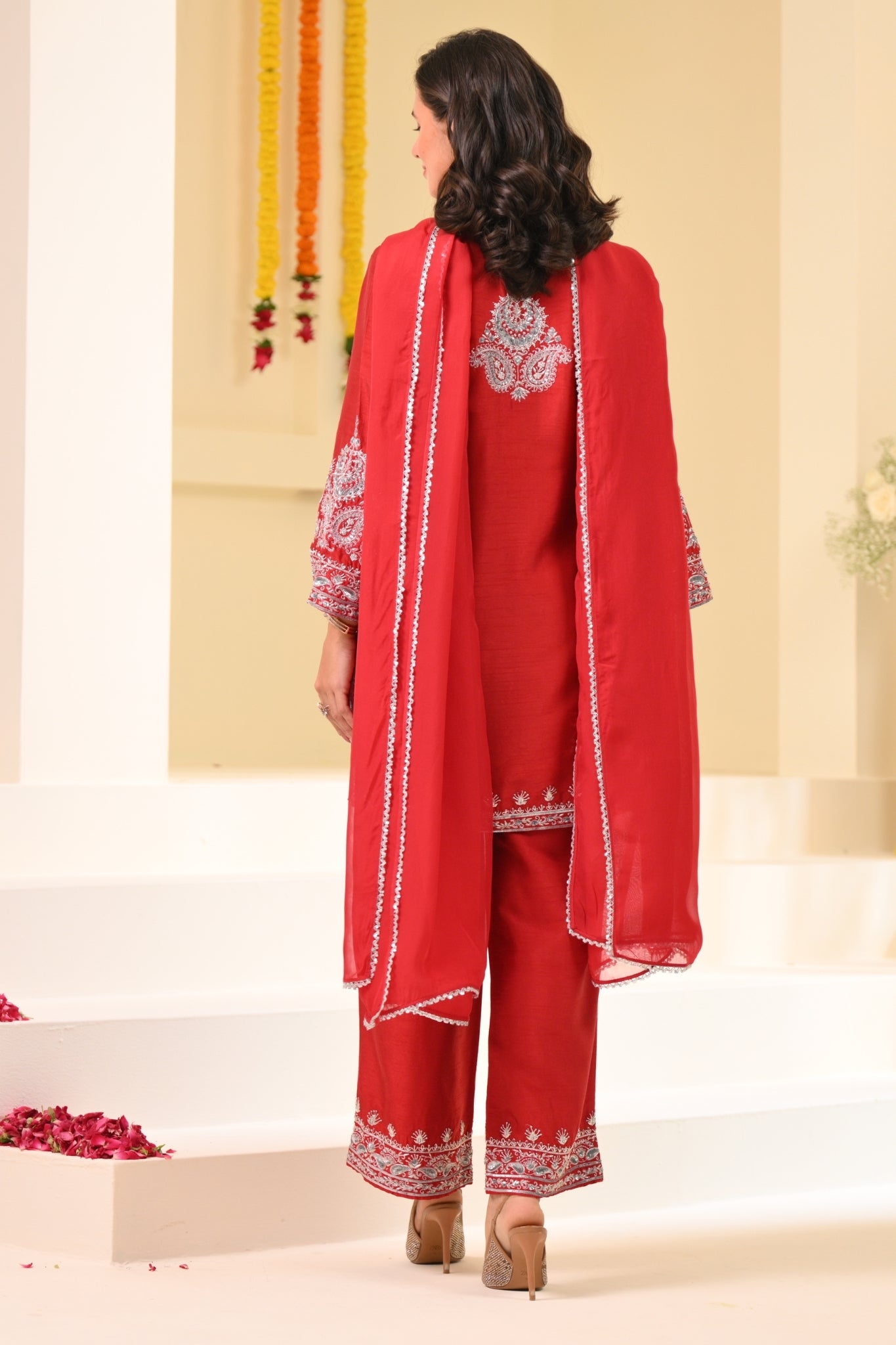 Taroob Chand Bagh Hand Embellished Kurta Set