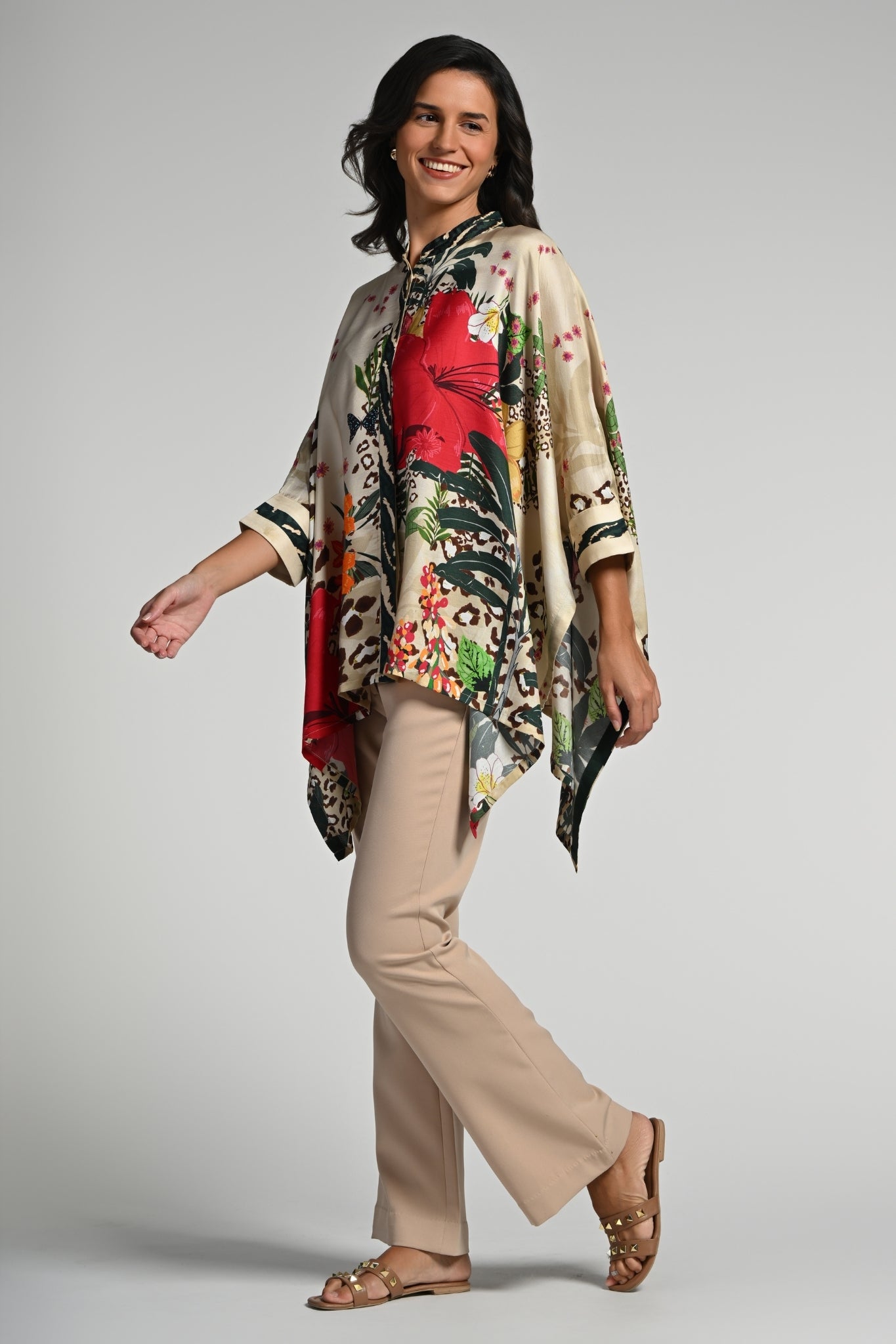 Taroob Jungle Rhapsody Silk Shirt