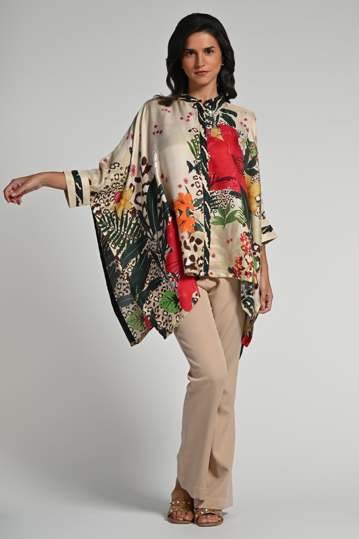 Taroob Jungle Rhapsody Silk Shirt