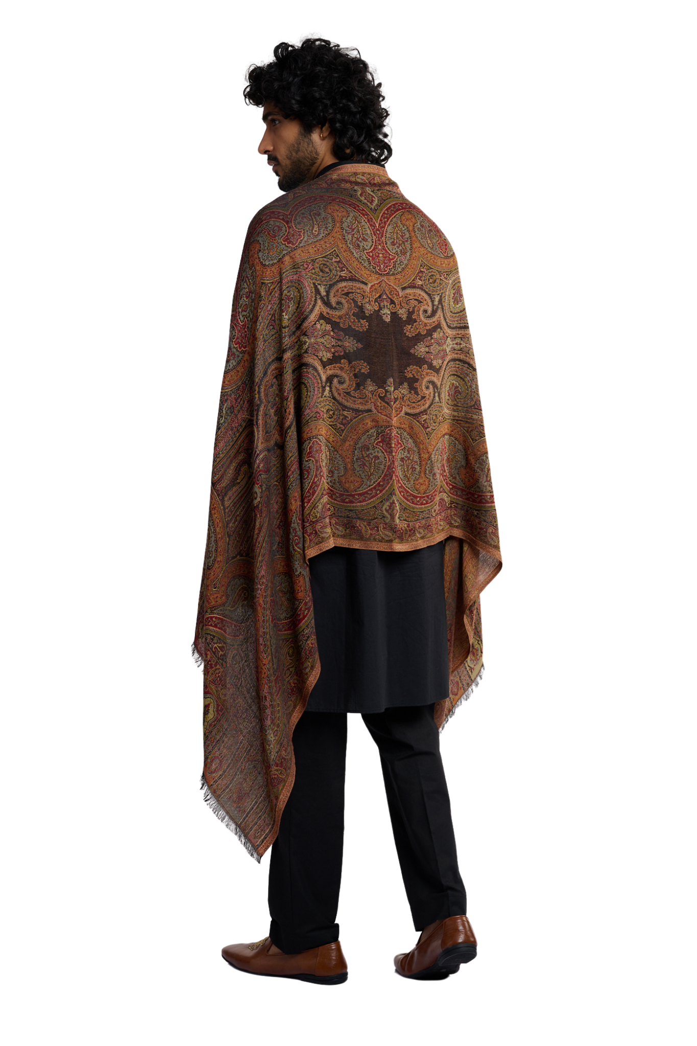 Men’s Super Soft Reversible Jamawar Stole