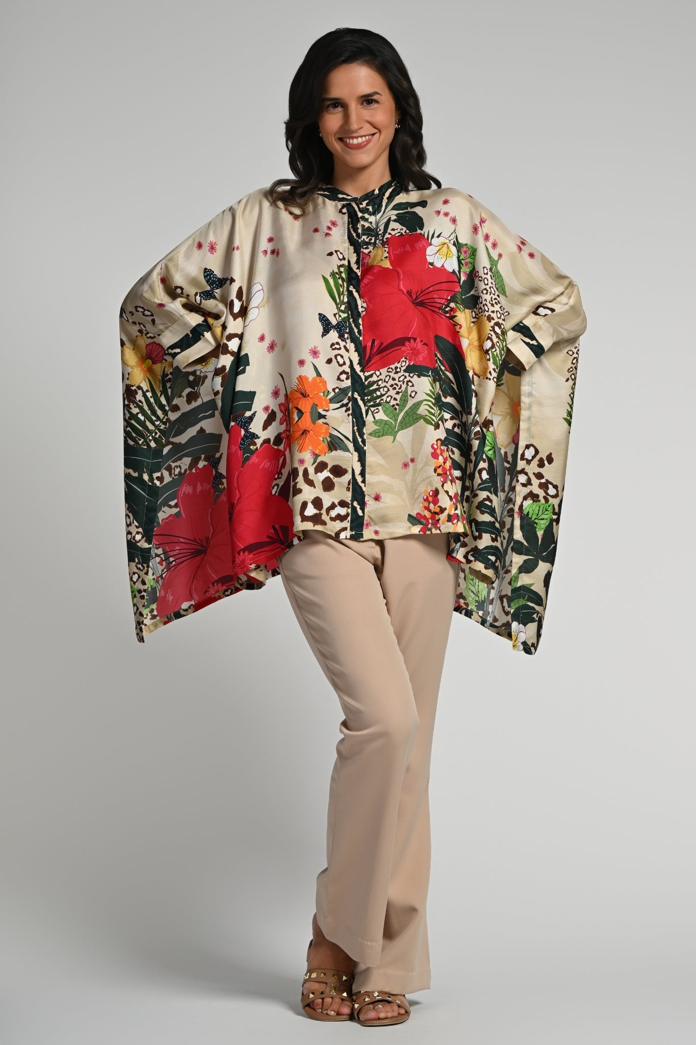 Taroob Jungle Rhapsody Silk Shirt