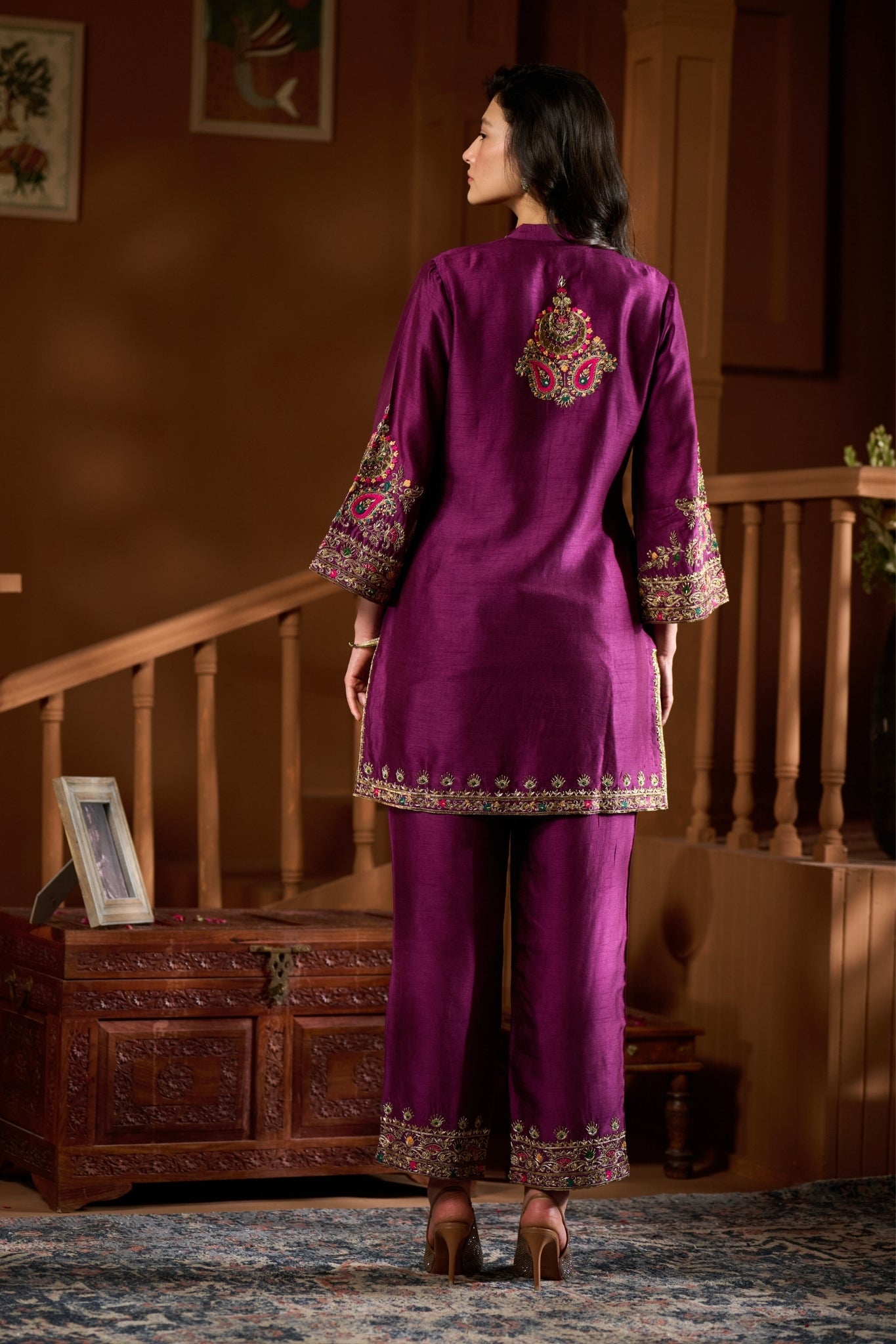 Taroob Chand Bagh Hand Embellished Kurta Set