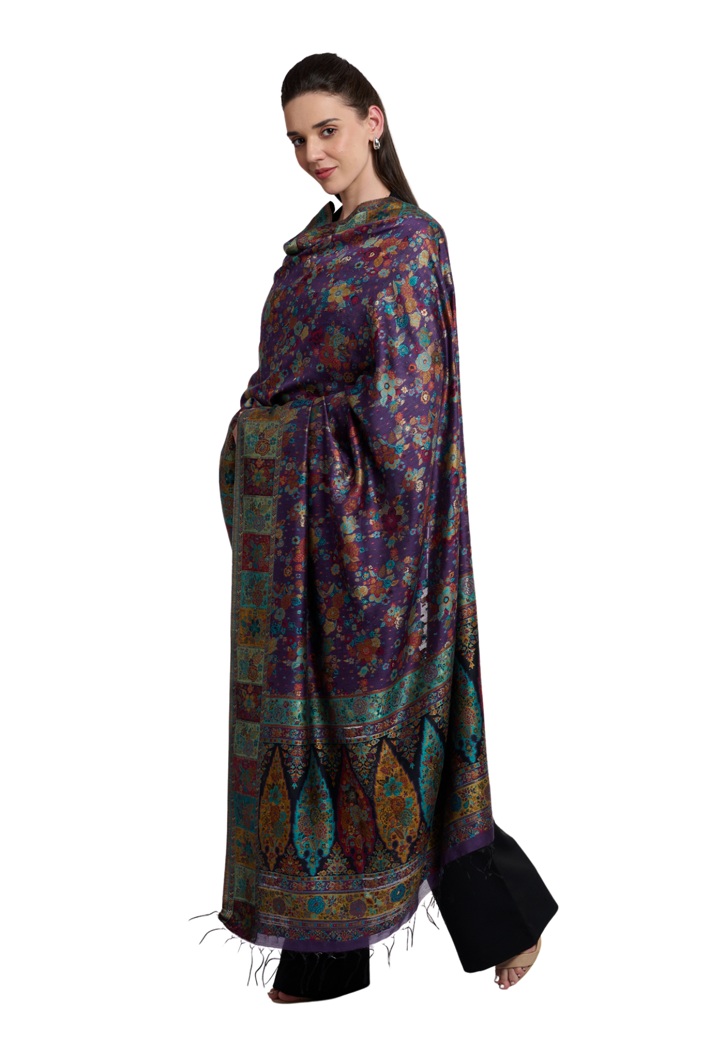 Women's Silk Floral Kaani Shawl , Women's Dupatta