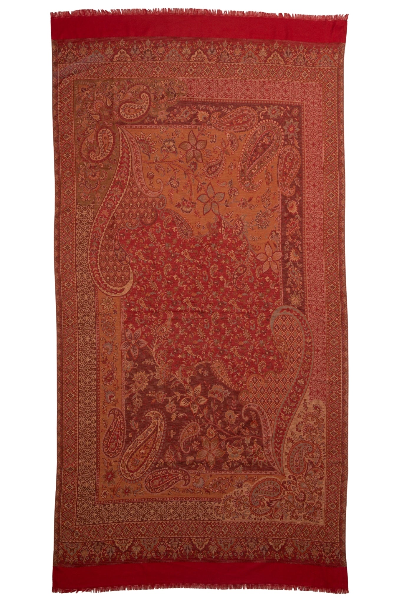 Taroob Faux Pashmina Antique Jamawar Shawl