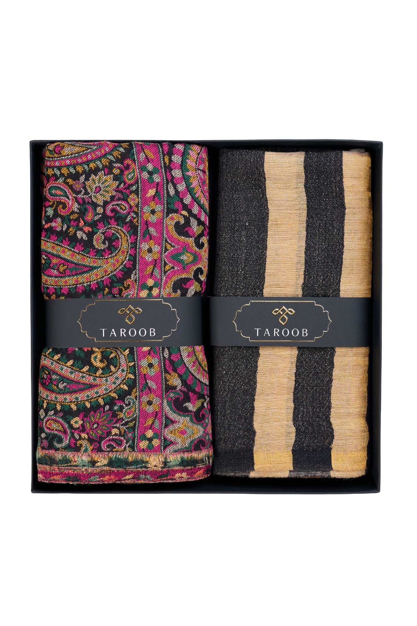 Gift Set of Exquisite Kaani Shawl for Her & Zari Stole for Him