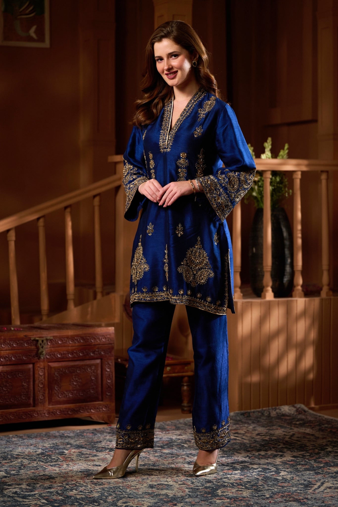 Taroob Chand Bagh Hand Embellished Kurta Set