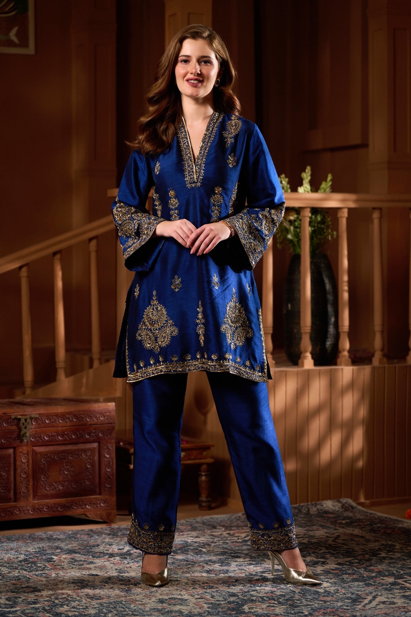 Taroob Chand Bagh Hand Embellished Kurta Set