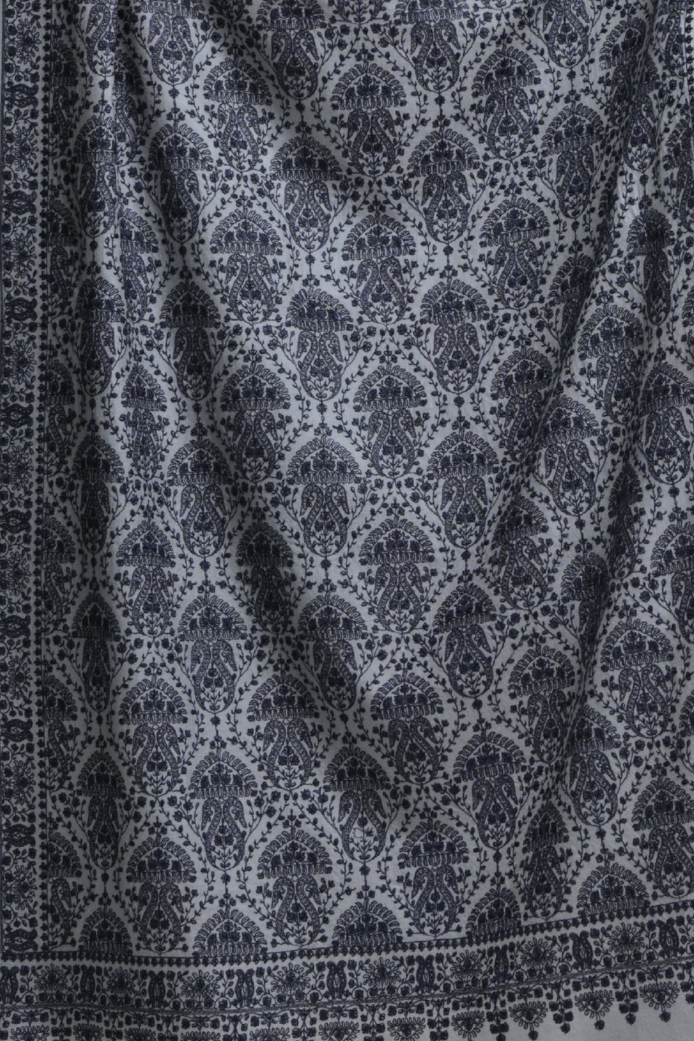 Taroob Kashmiri Sozni Fine Wool Stole