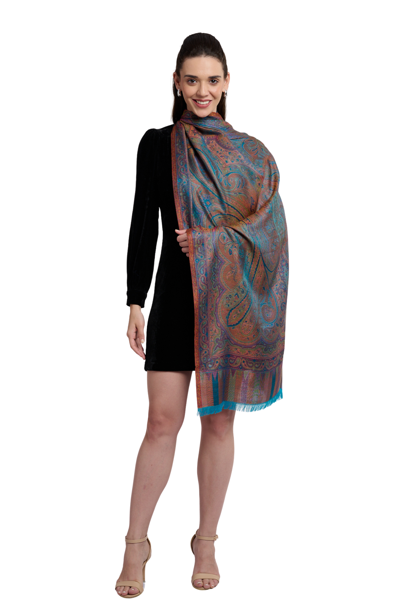 Women's Regal Silk Jamawar Stole