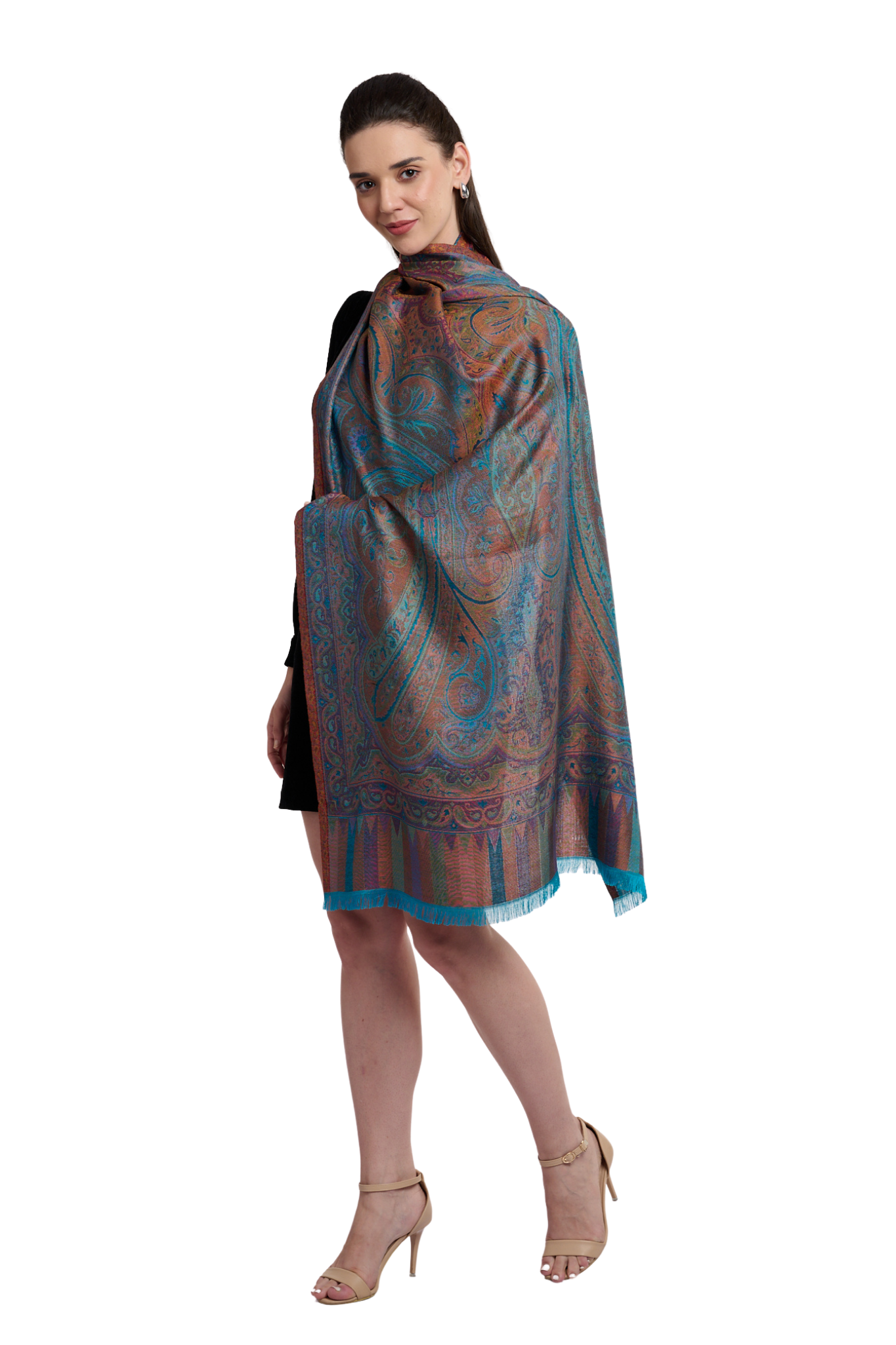 Women's Regal Silk Jamawar Stole