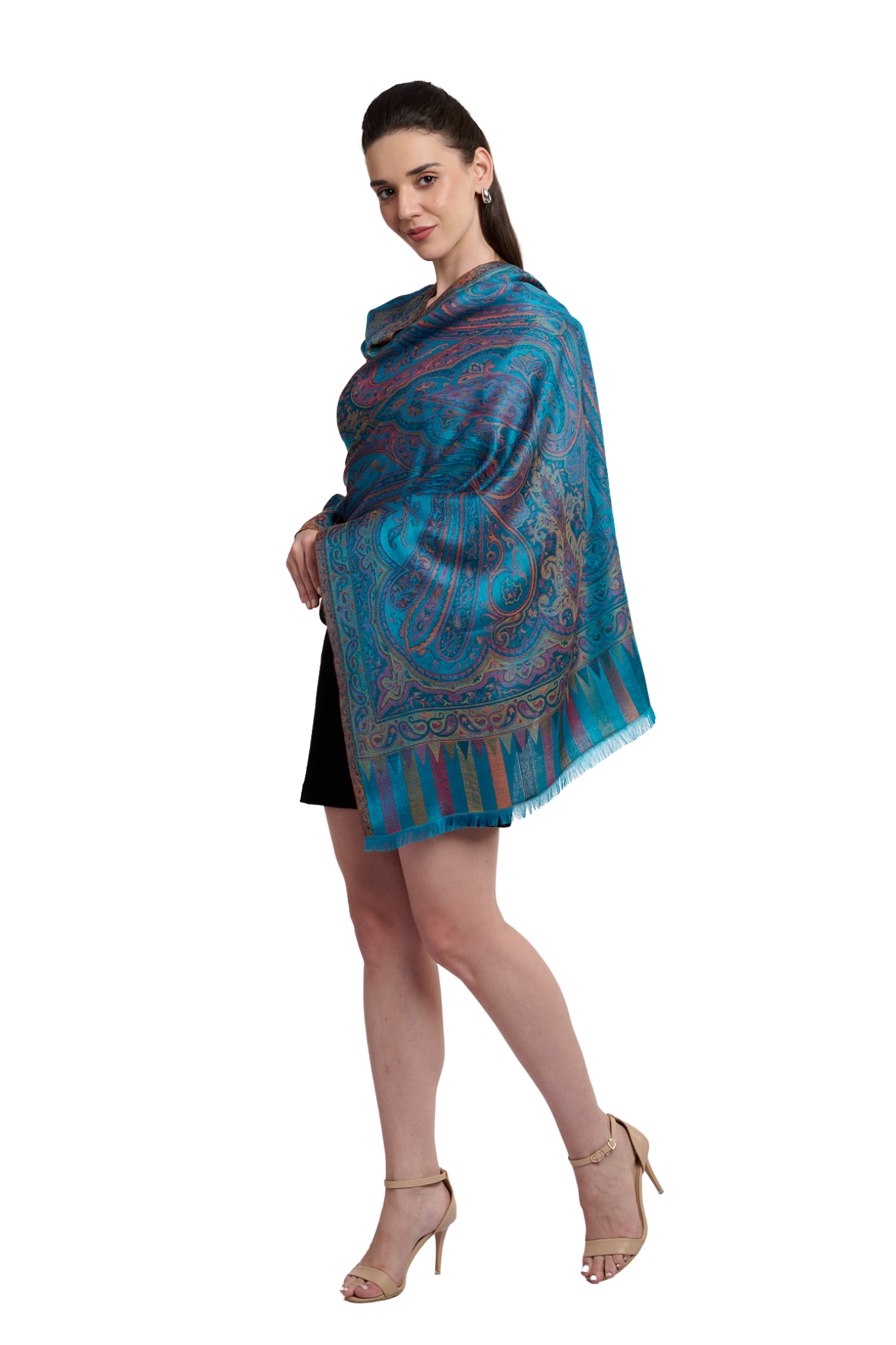 Women's Regal Silk Jamawar Stole