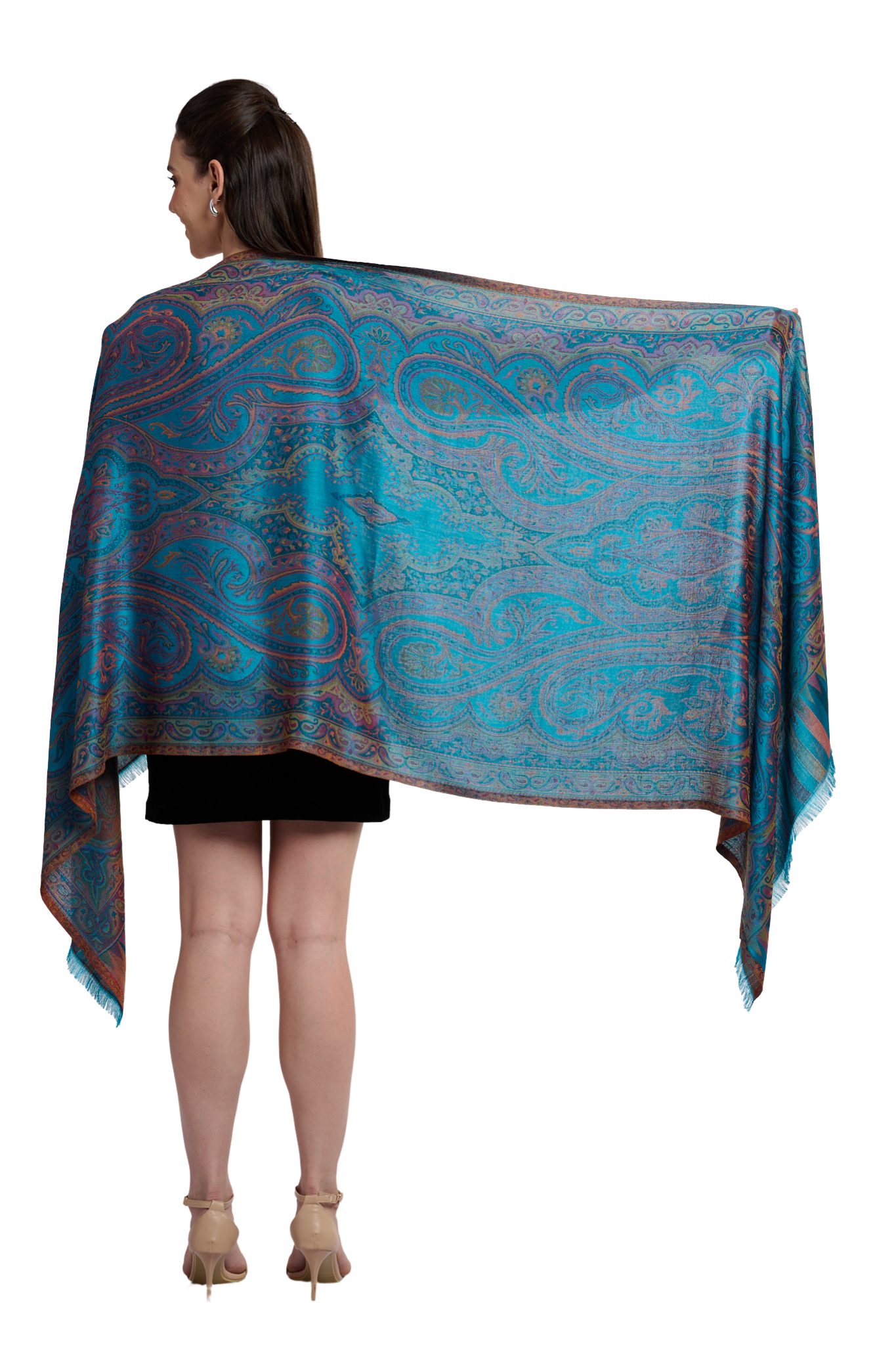 Women's Regal Silk Jamawar Stole