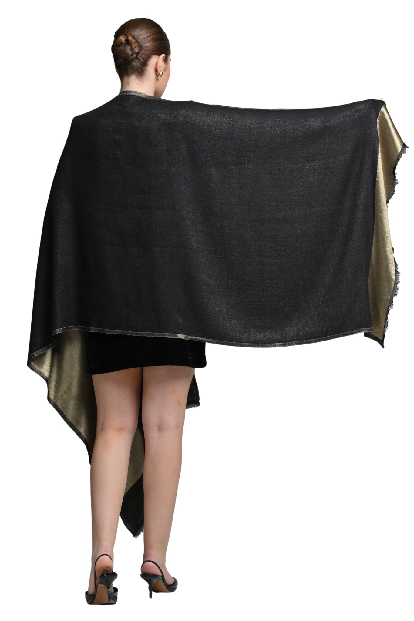 Taroob Solid Glitz Resham Stole