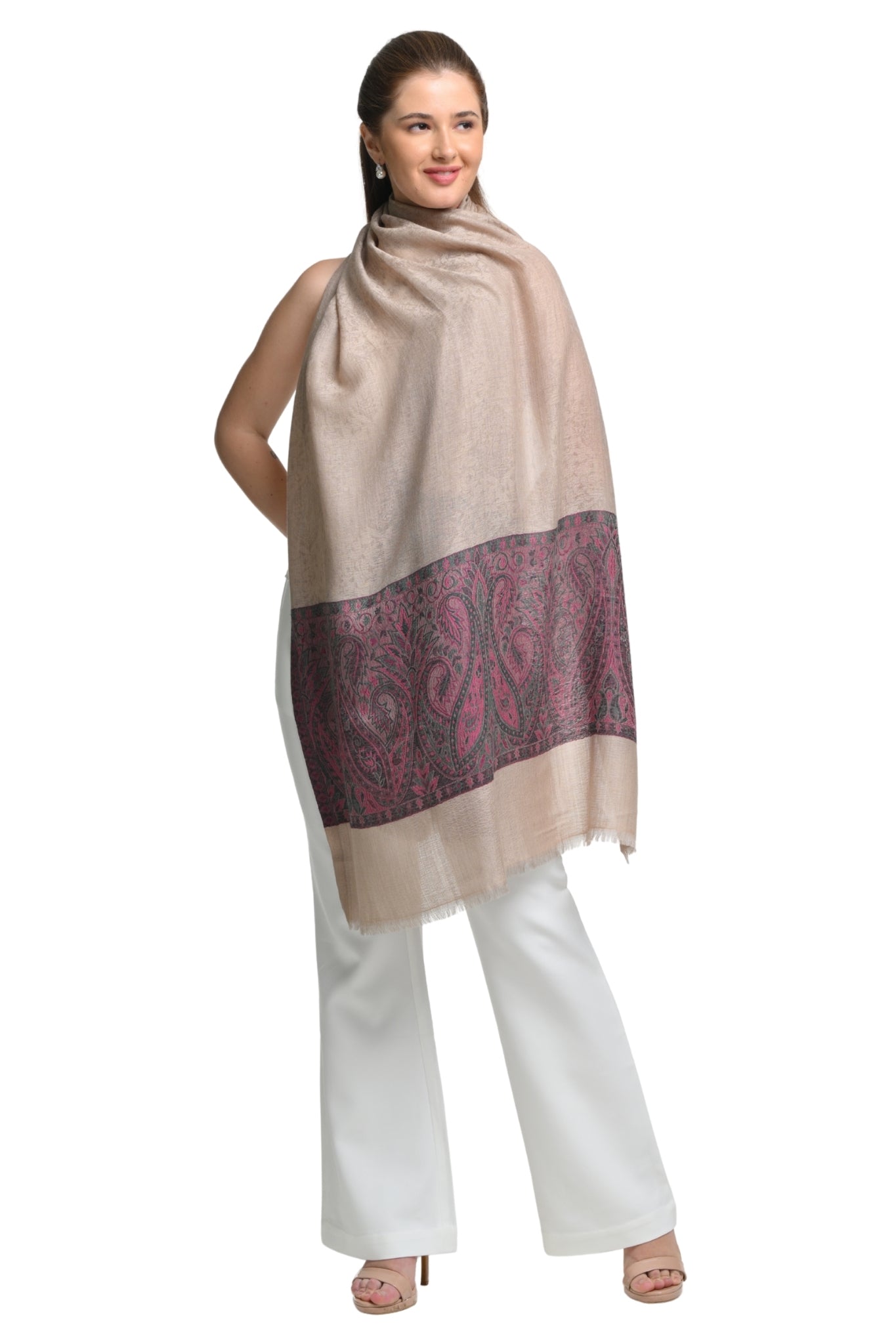 Taroob Wool Rich Kashmiri Stole