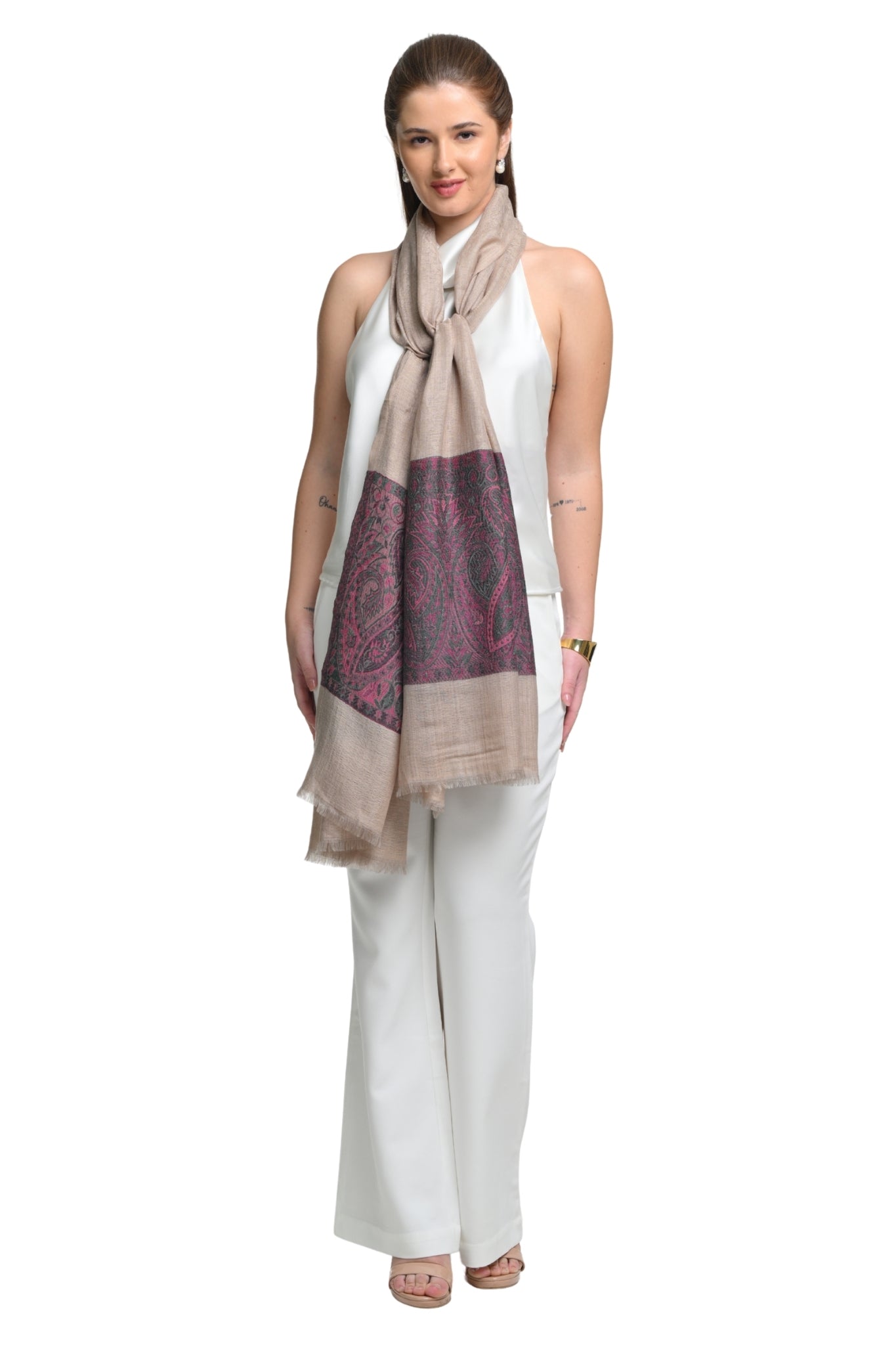 Taroob Wool Rich Kashmiri Stole