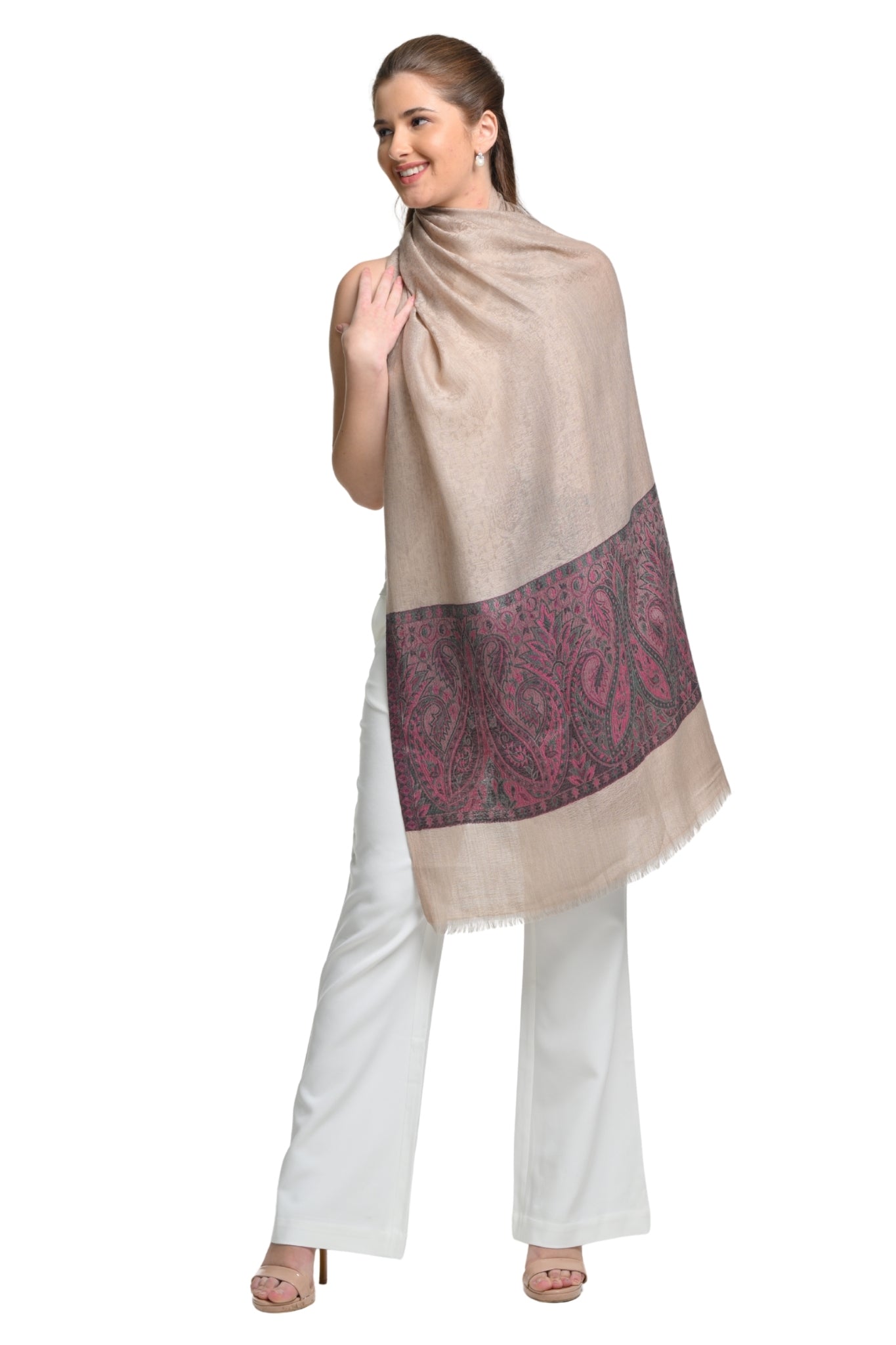 Taroob Wool Rich Kashmiri Stole