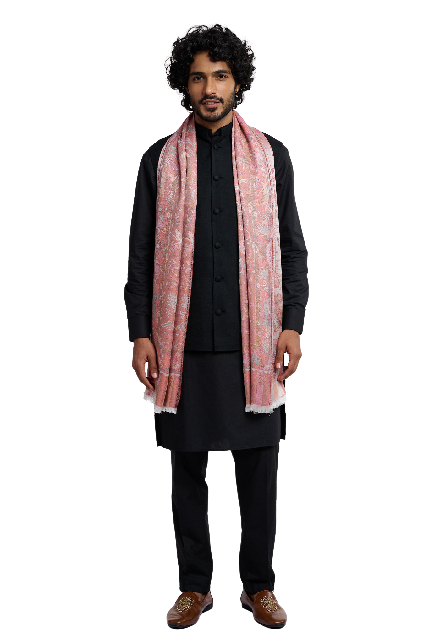 Men's Silk Shikargah Reversible Stole