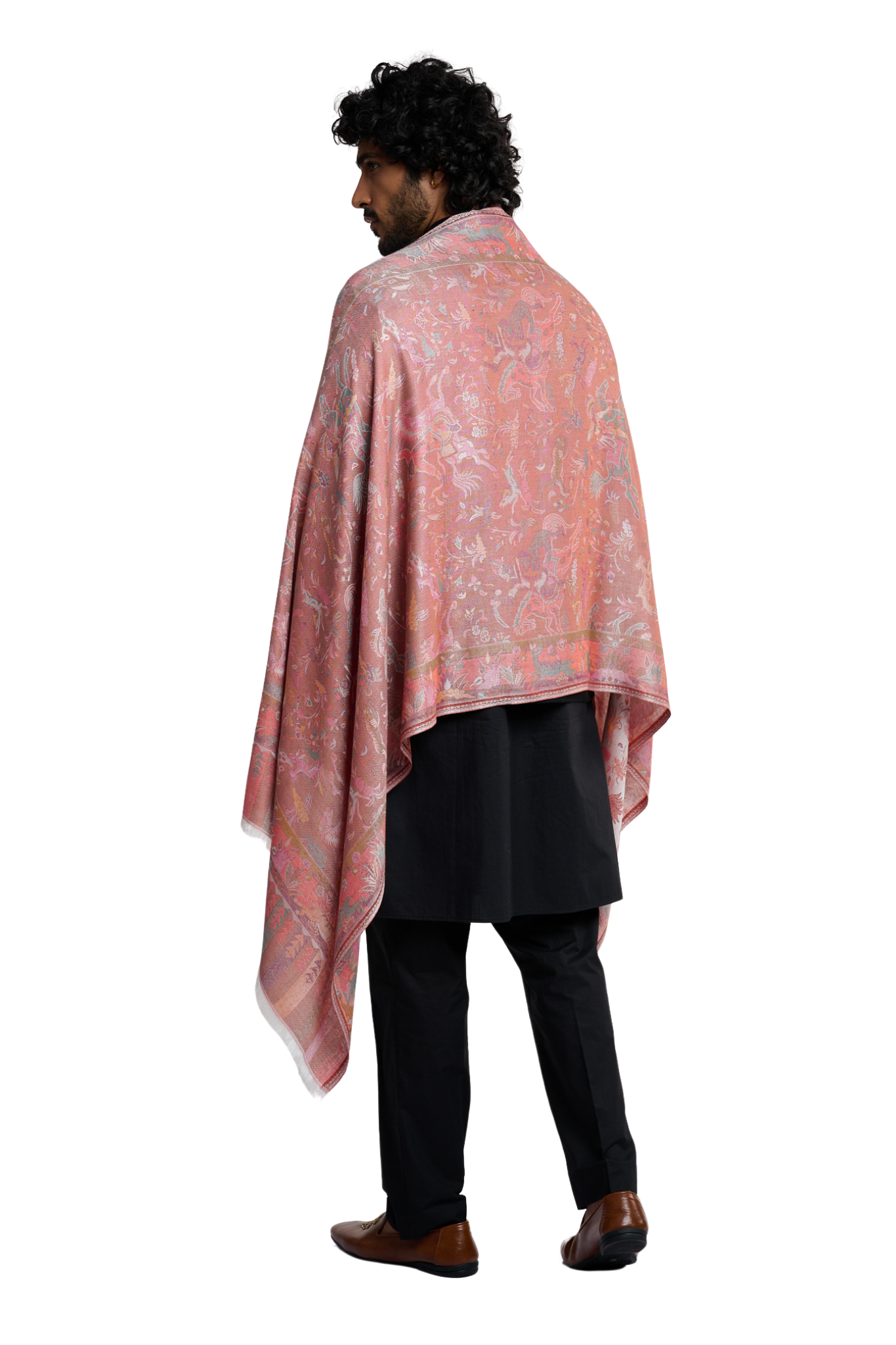 Men's Silk Shikargah Reversible Stole