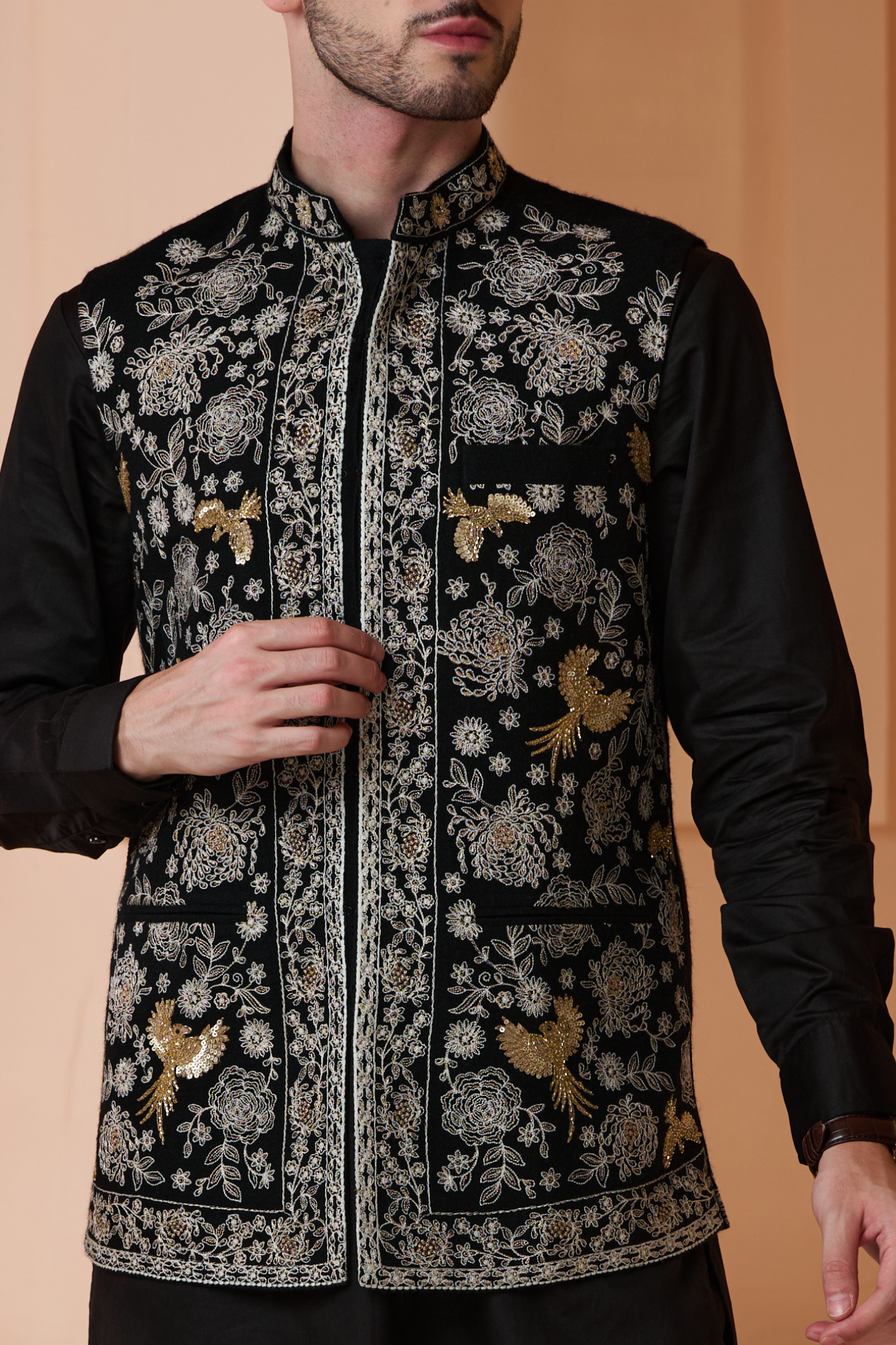 Hand Embellished Couture Masterpiece Nehru Jacket