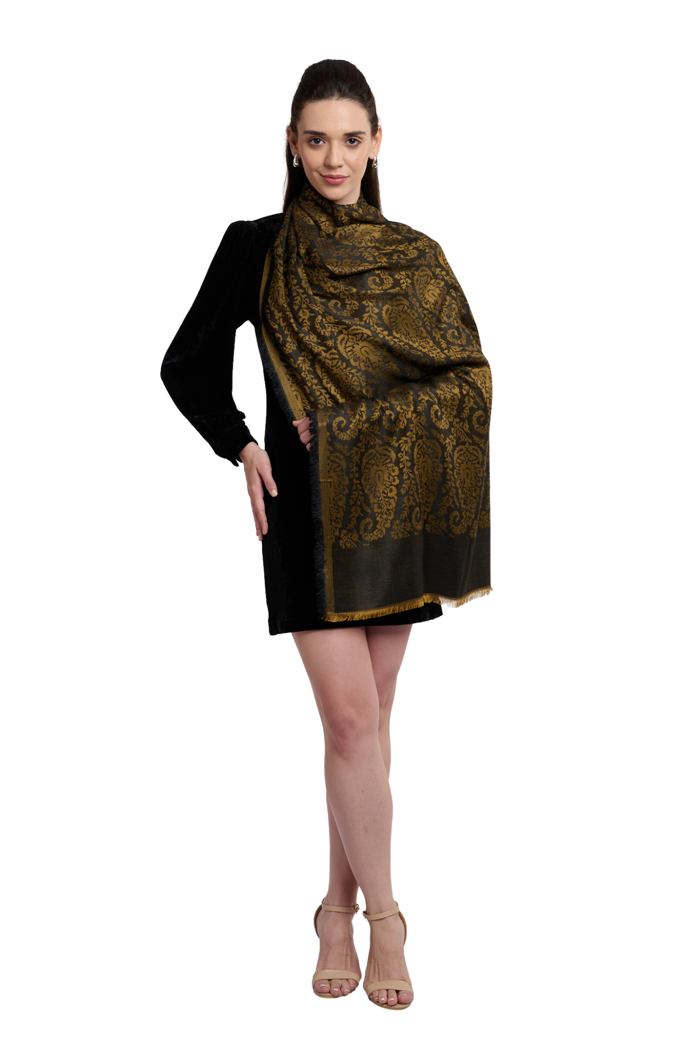 Women's Royal Silk Jamawar Stole