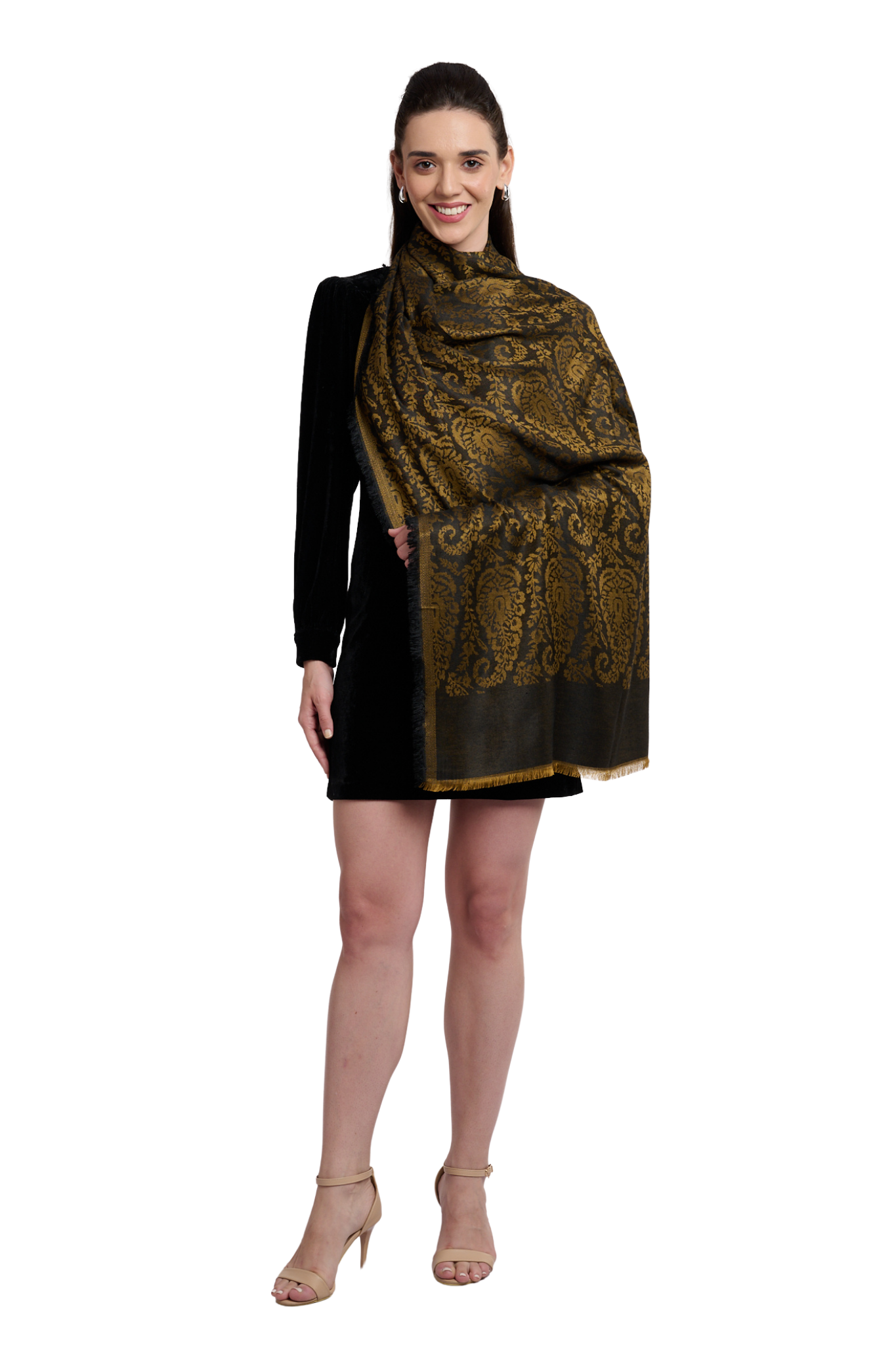 Women's Royal Silk Jamawar Stole