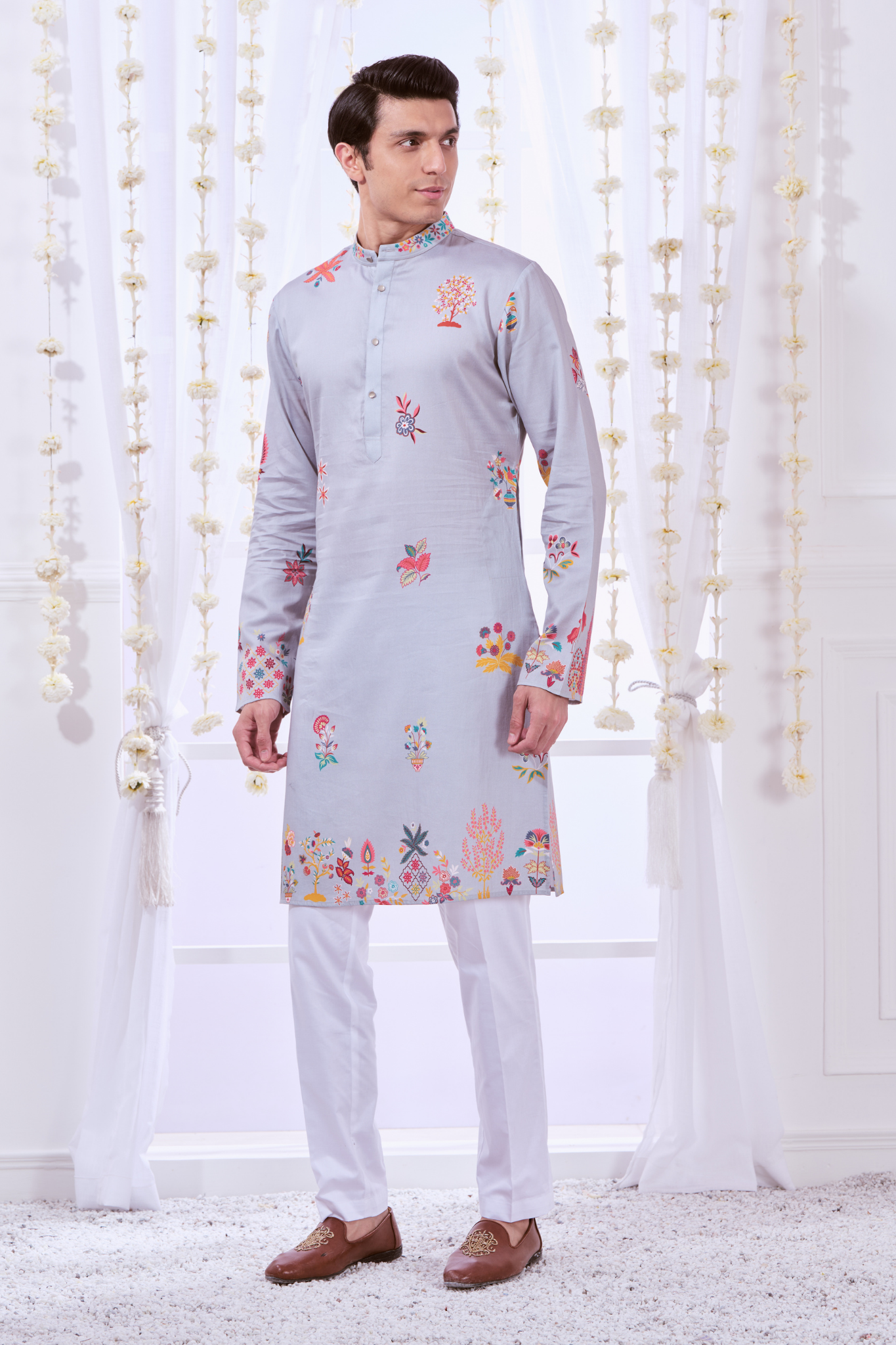 Nizam Kalamkari Printed Kurta Pajama Set