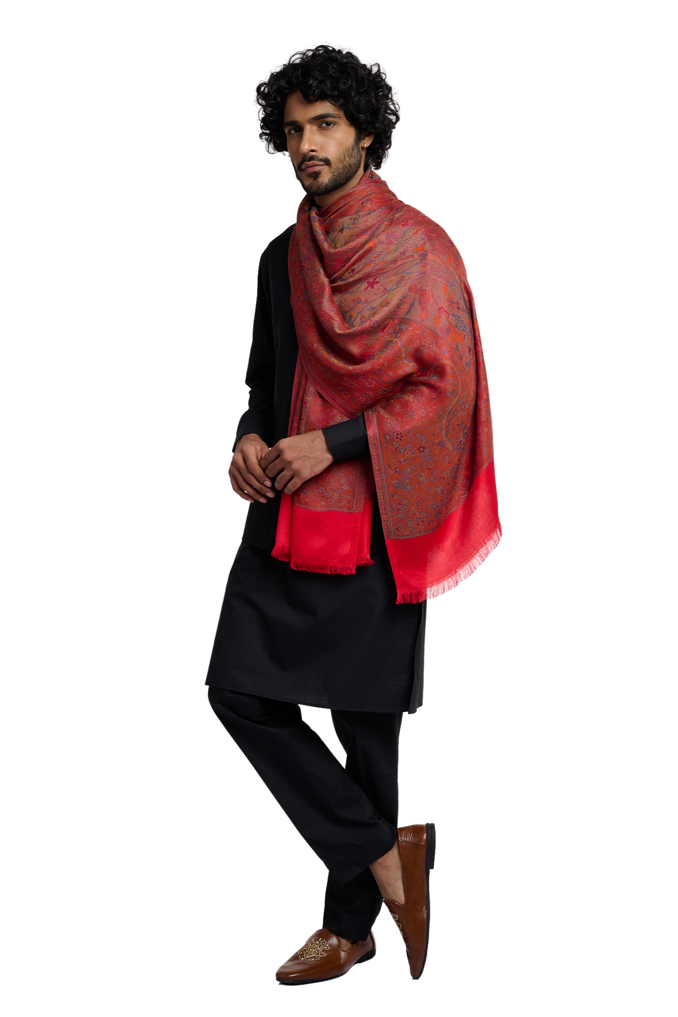 Men's Rich Art Silk Jamawar Stole