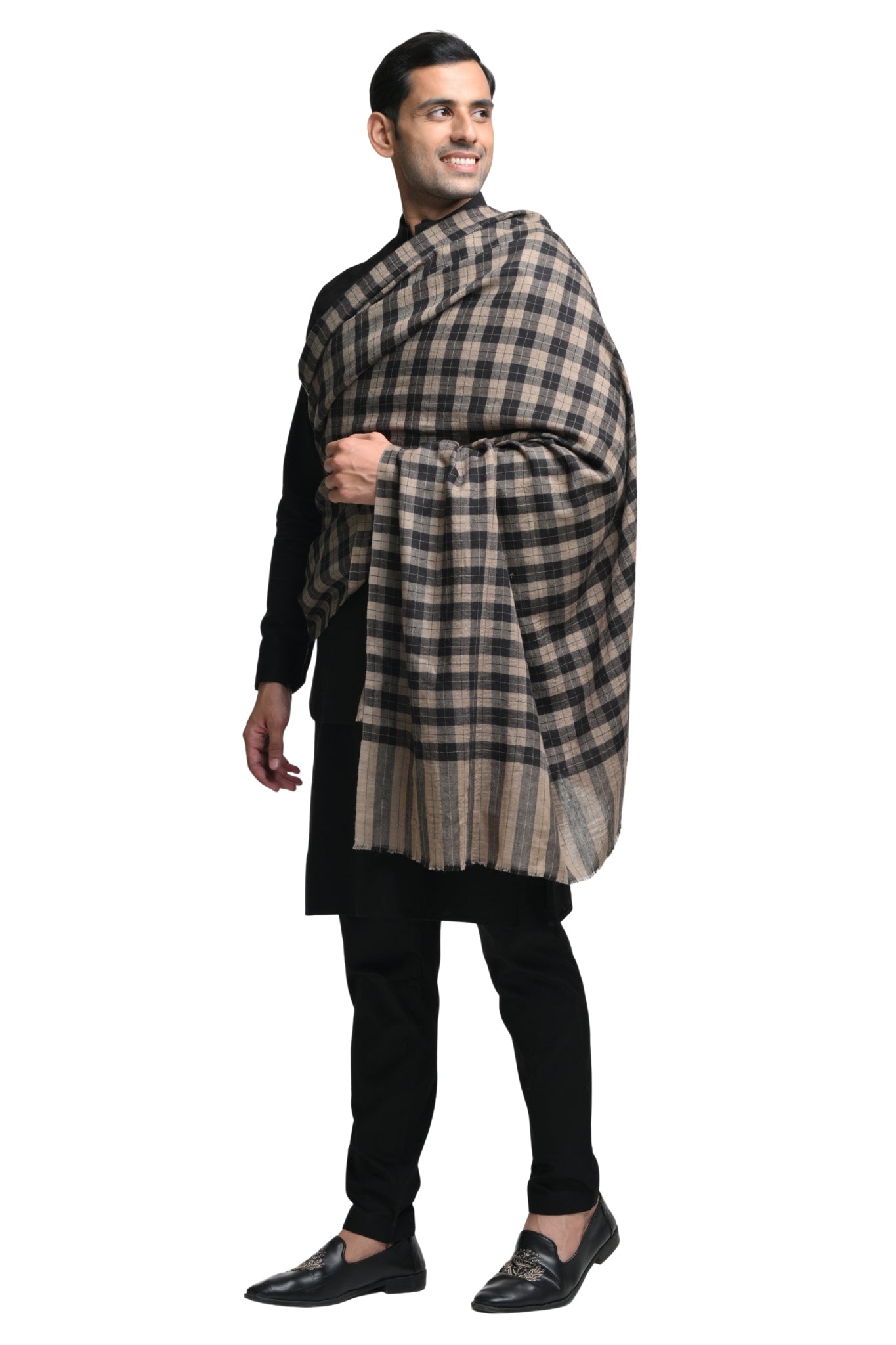 Taroob Fine Merino Wool Checkered Dusala