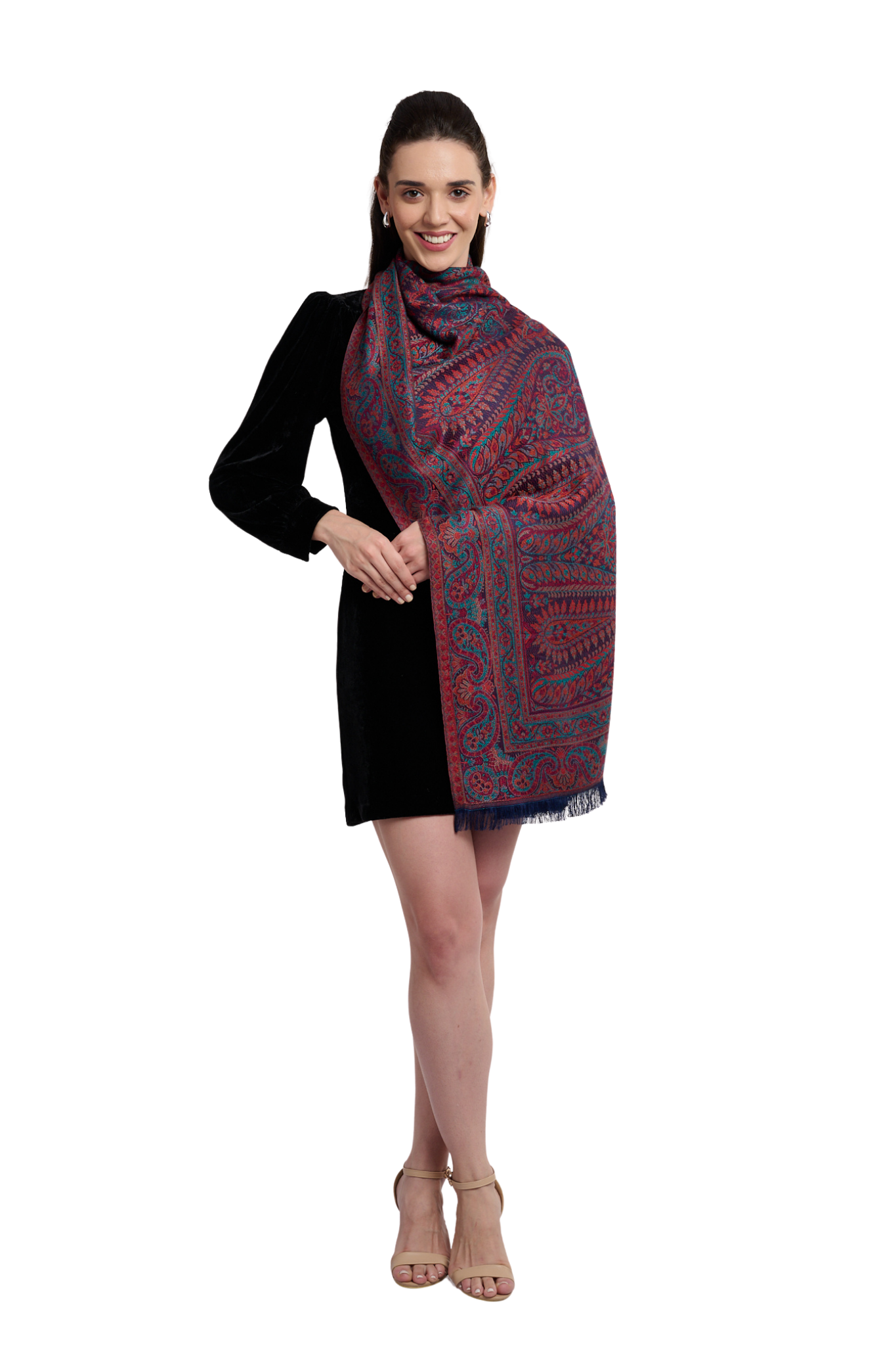 Women's Kashmiri Silk Reversible Stole