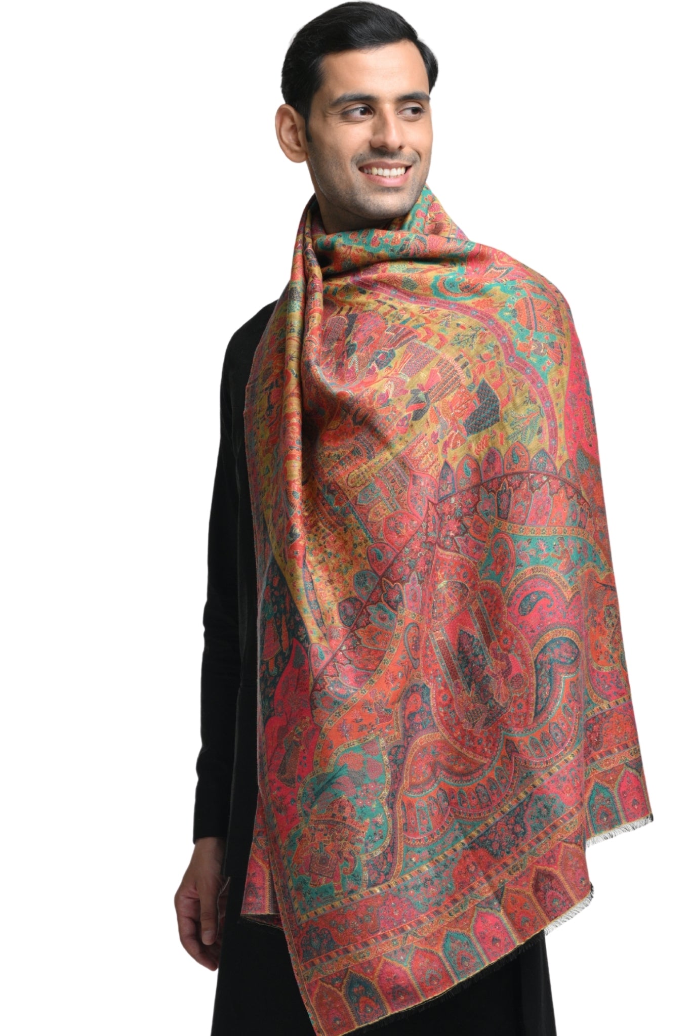 Taroob Royal Raj-Baraat Wool Kaani Stole