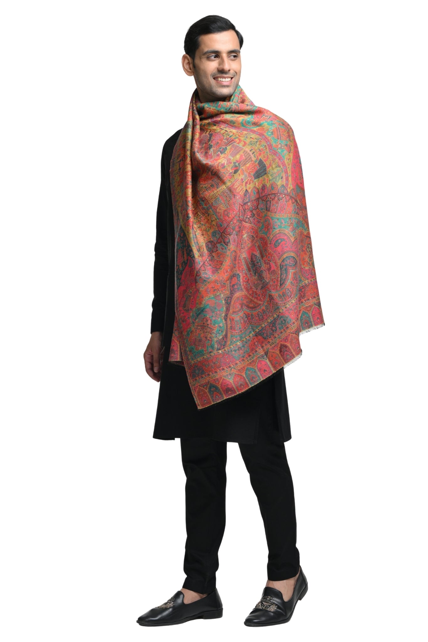 Taroob Royal Raj-Baraat Wool Kaani Stole