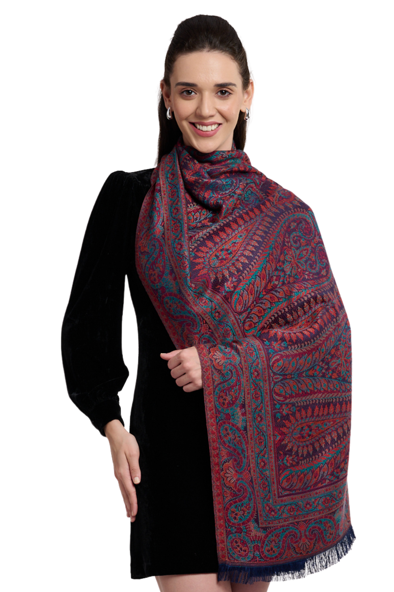 Women's Kashmiri Silk Reversible Stole