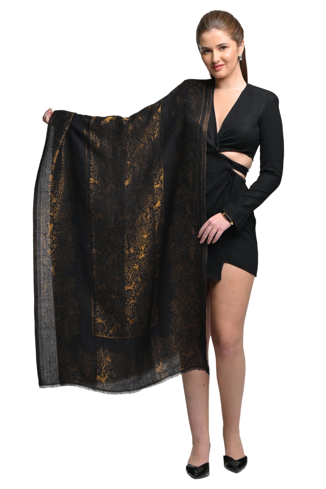 Taroob Gift Set of Unisex  Shikara Zari Stole for Him or Her