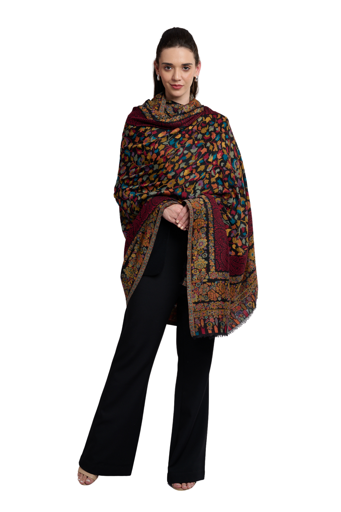 Women's Ehtnic All Over Fine Wool Kaani Shawl