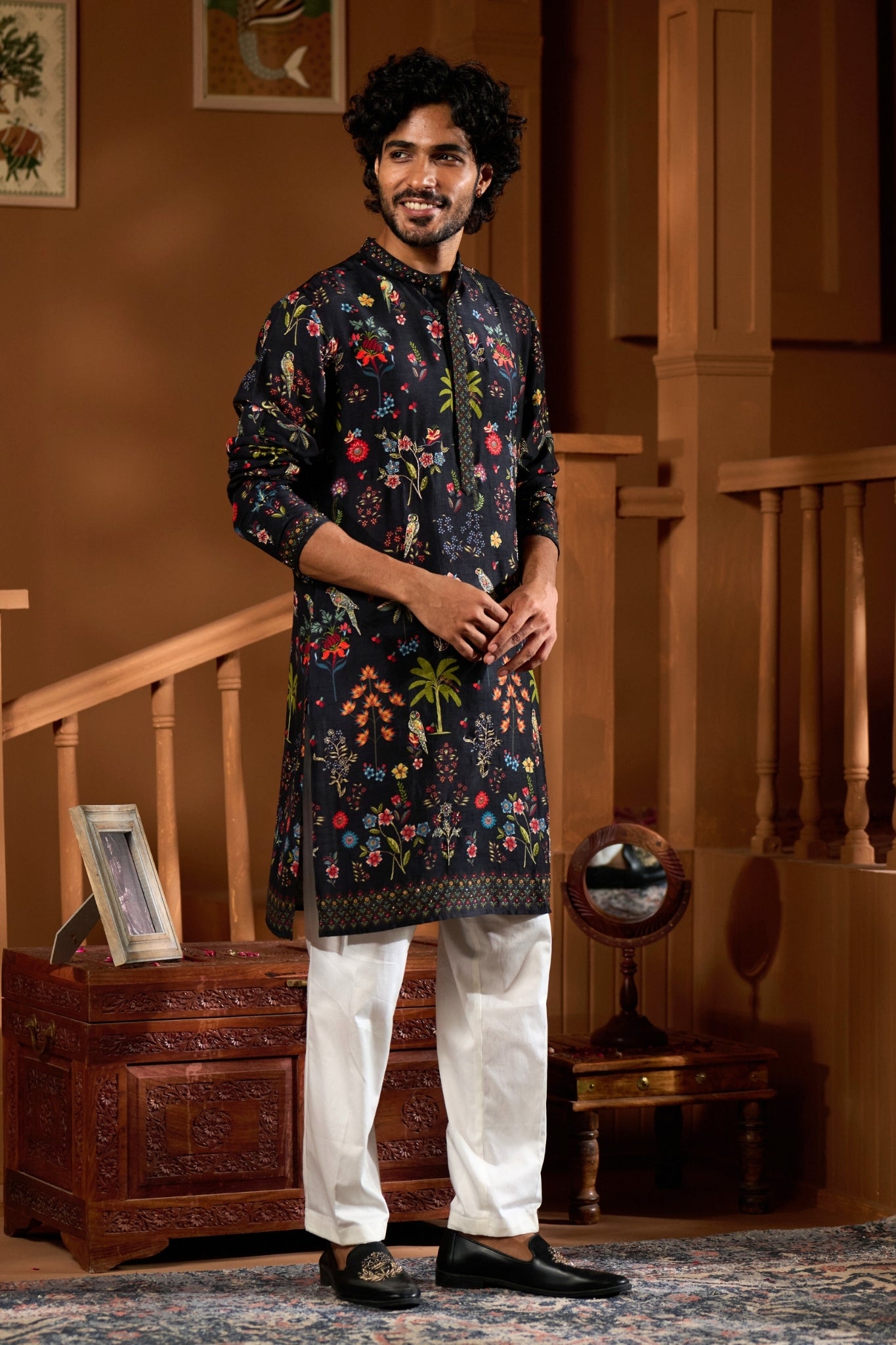 Taroob Gulsitar Embroidered Kurta Pajama Set