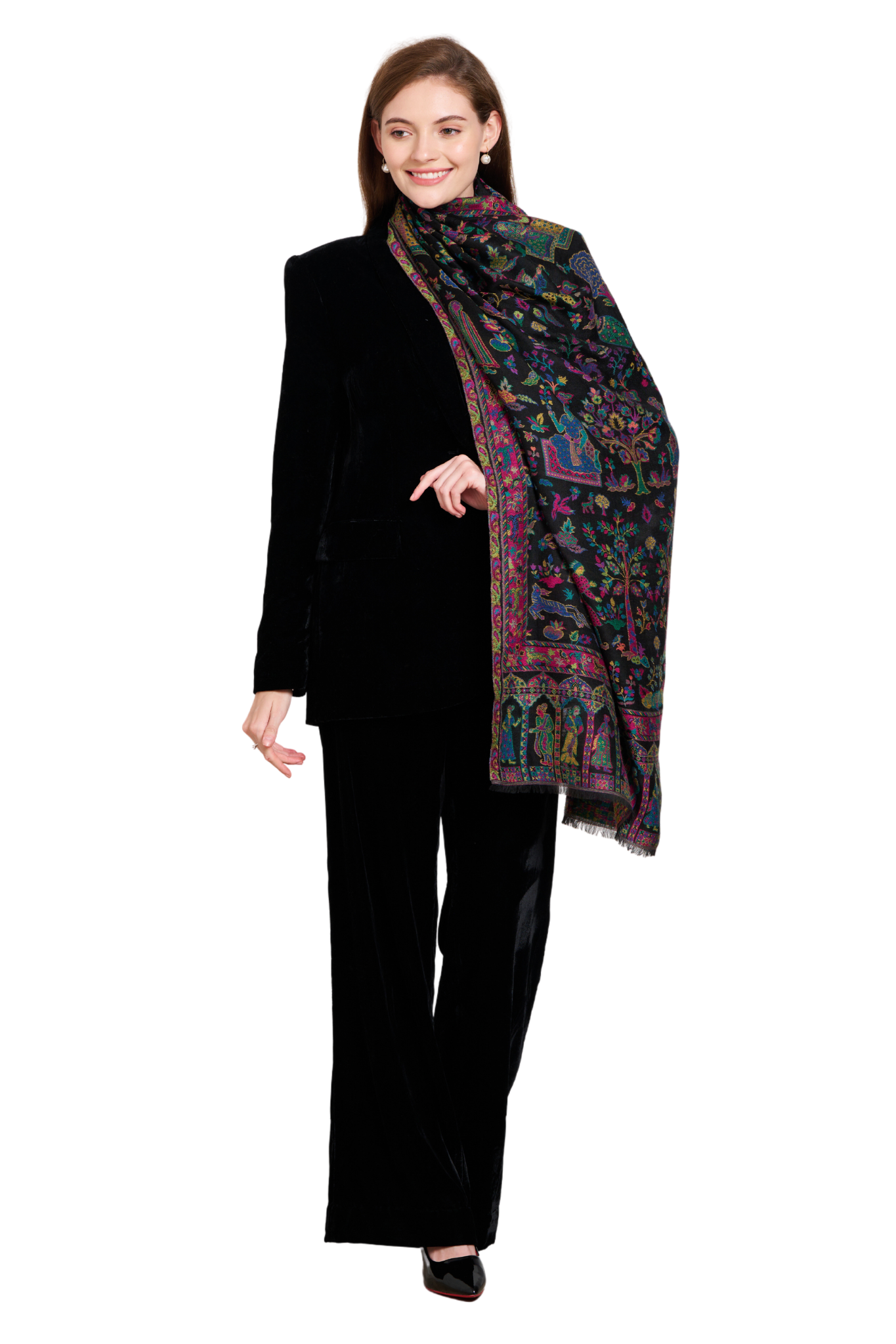 Ladies stole for winter 2025