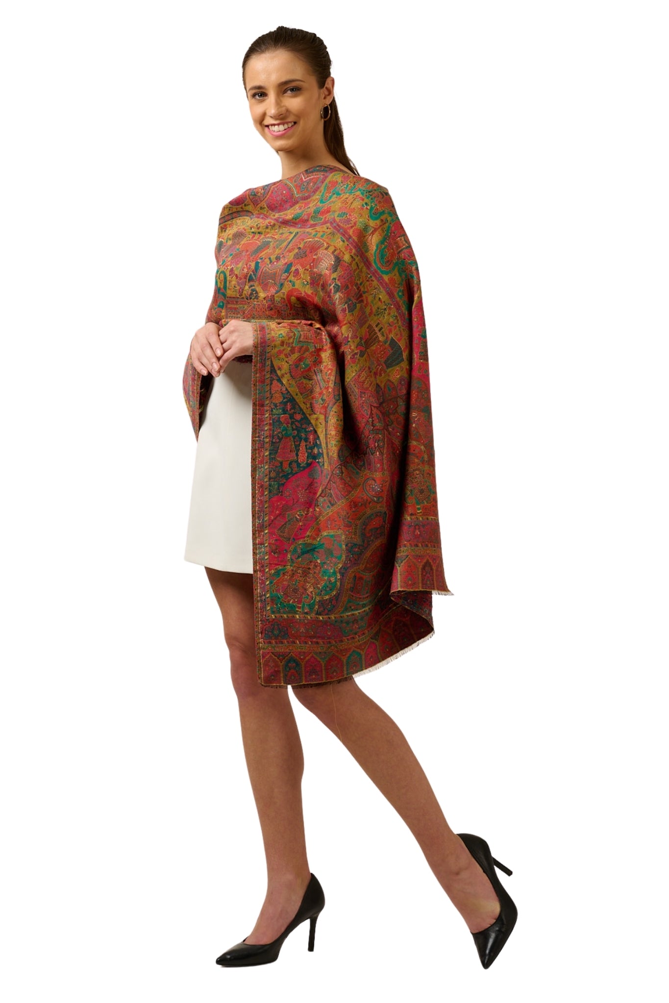 Taroob Royal Raj-Baraat Wool Kaani Stole