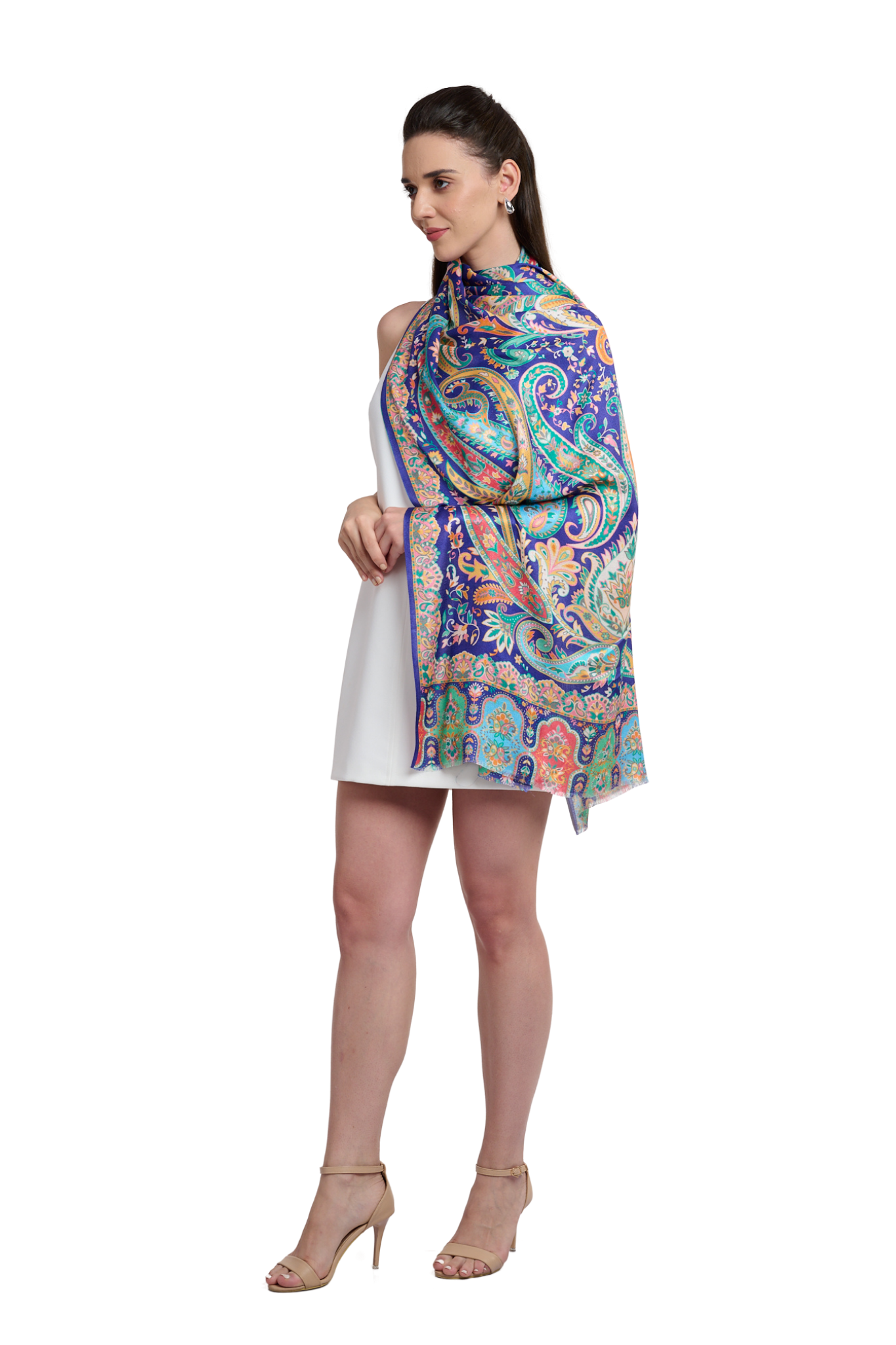 Women's Printed Modal Bold Paisley Stole