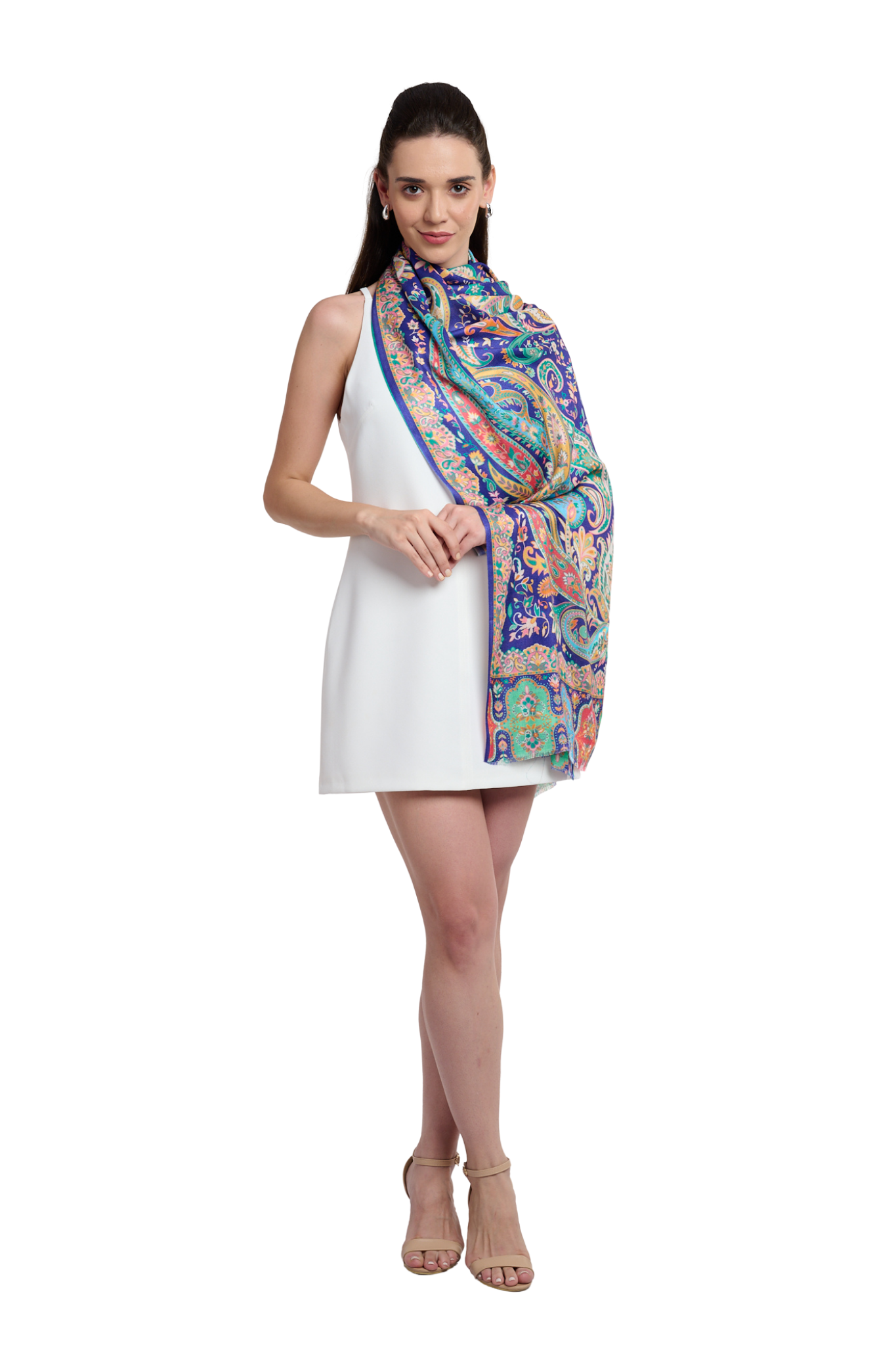 Women's Printed Modal Bold Paisley Stole