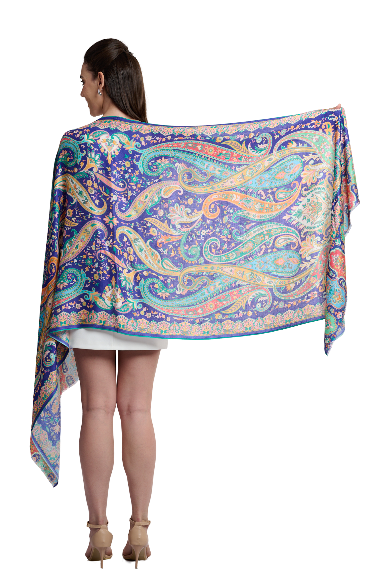 Women's Printed Modal Bold Paisley Stole