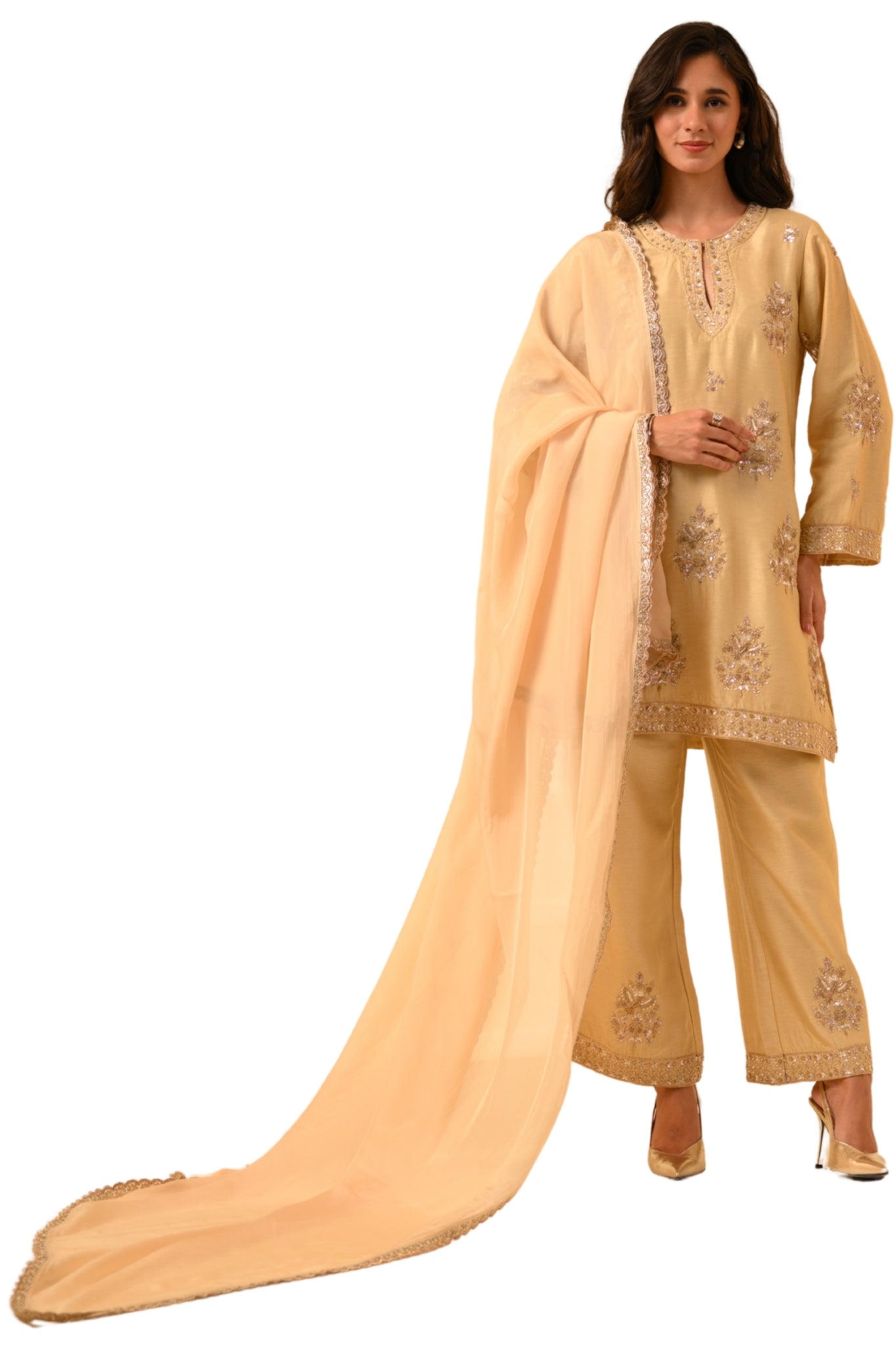 Taroob Royal Zardozi Hand Embellished Kurta Set