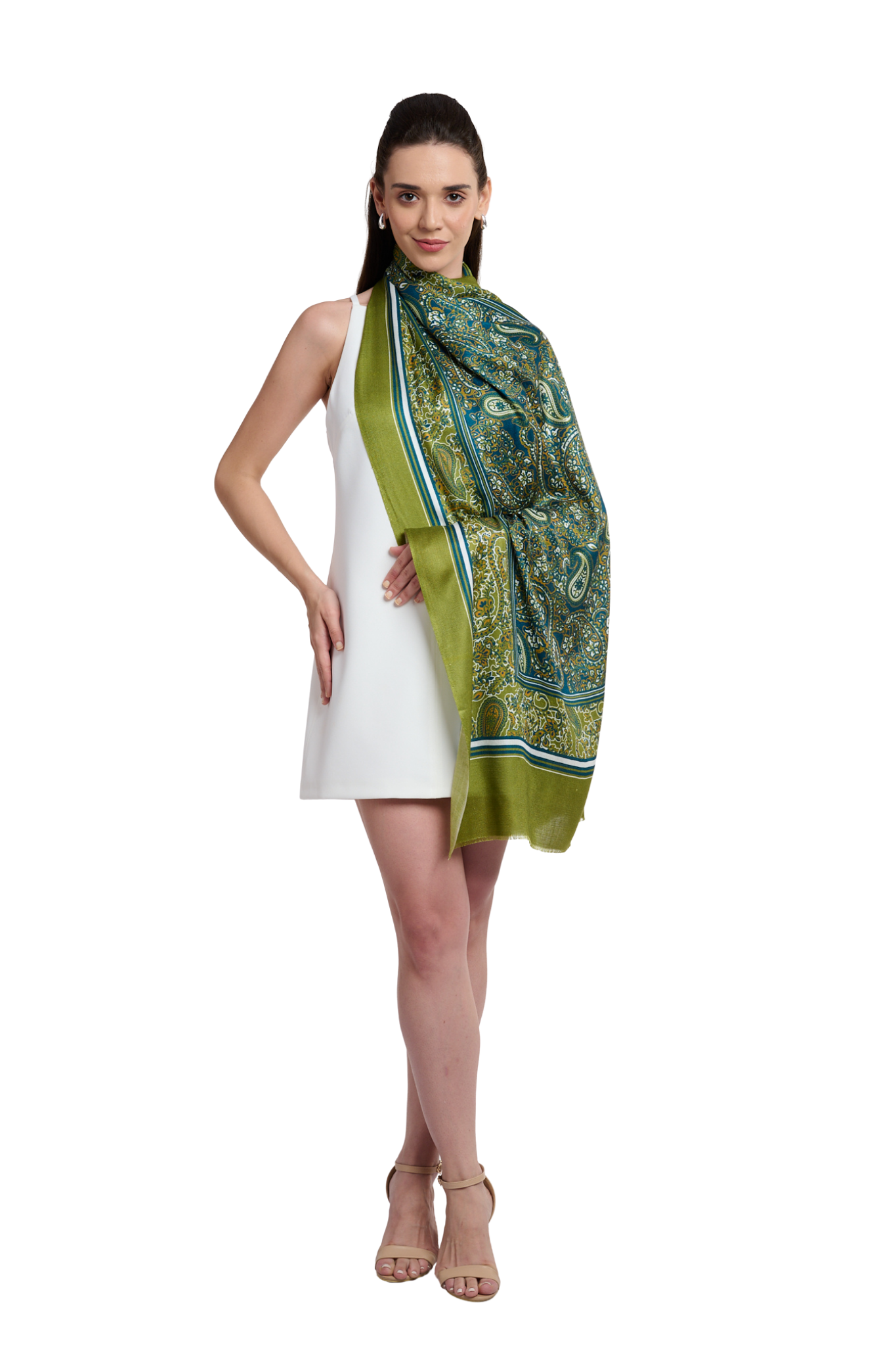 Women's Printed Modal Multi Paisley Stole