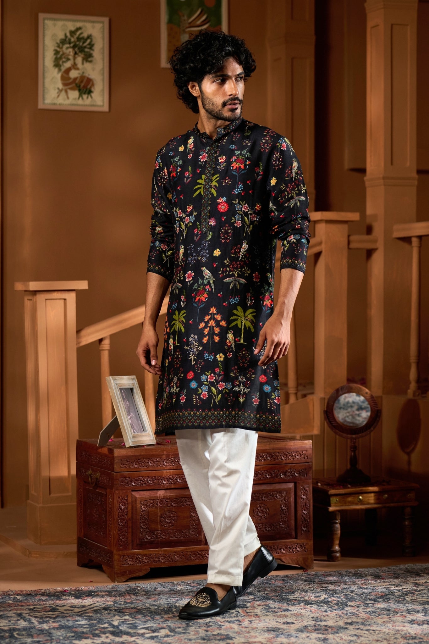 Taroob Gulsitar Embroidered Kurta Pajama Set