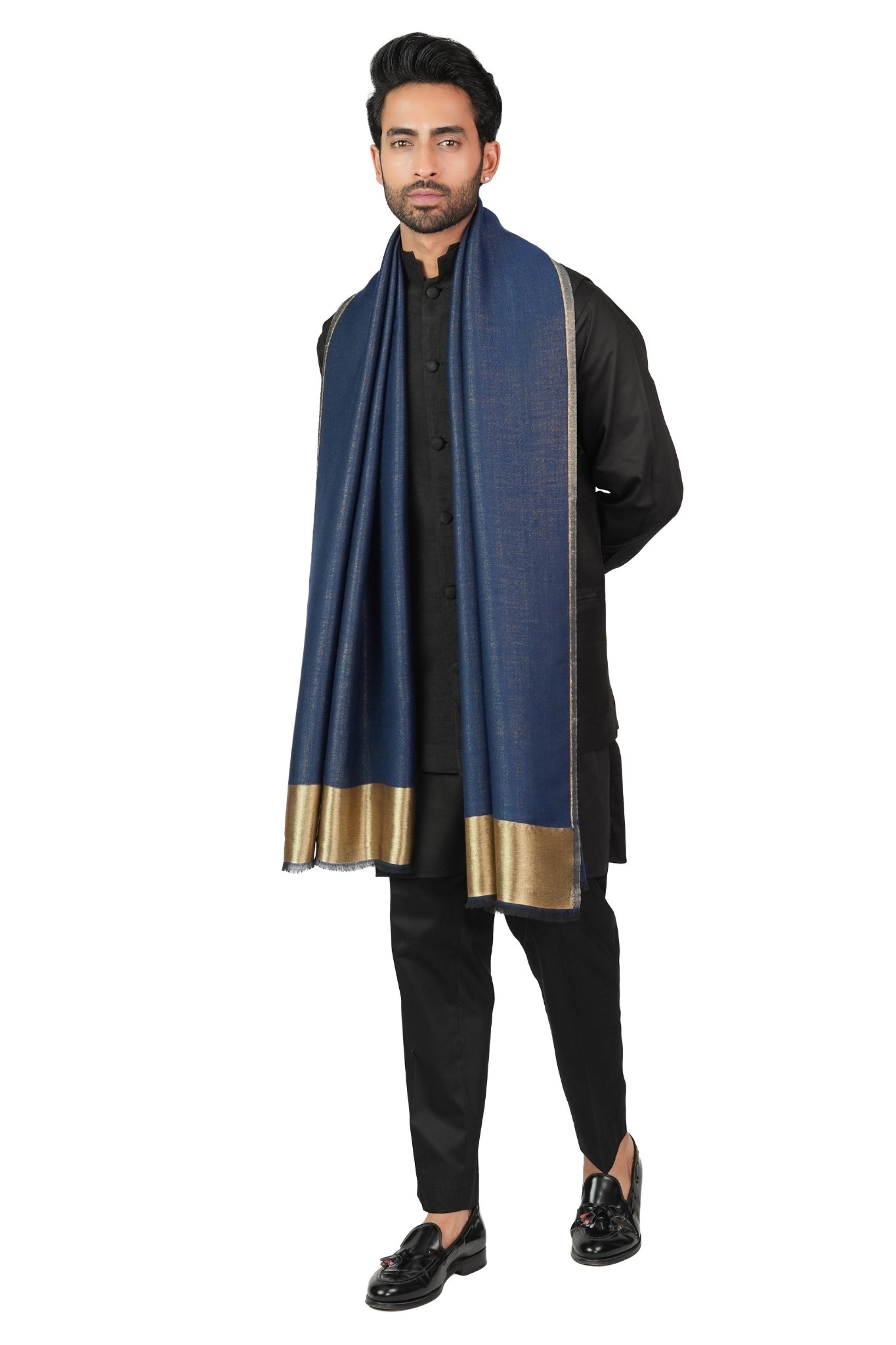 Taroob Solid Glitz Resham Stole