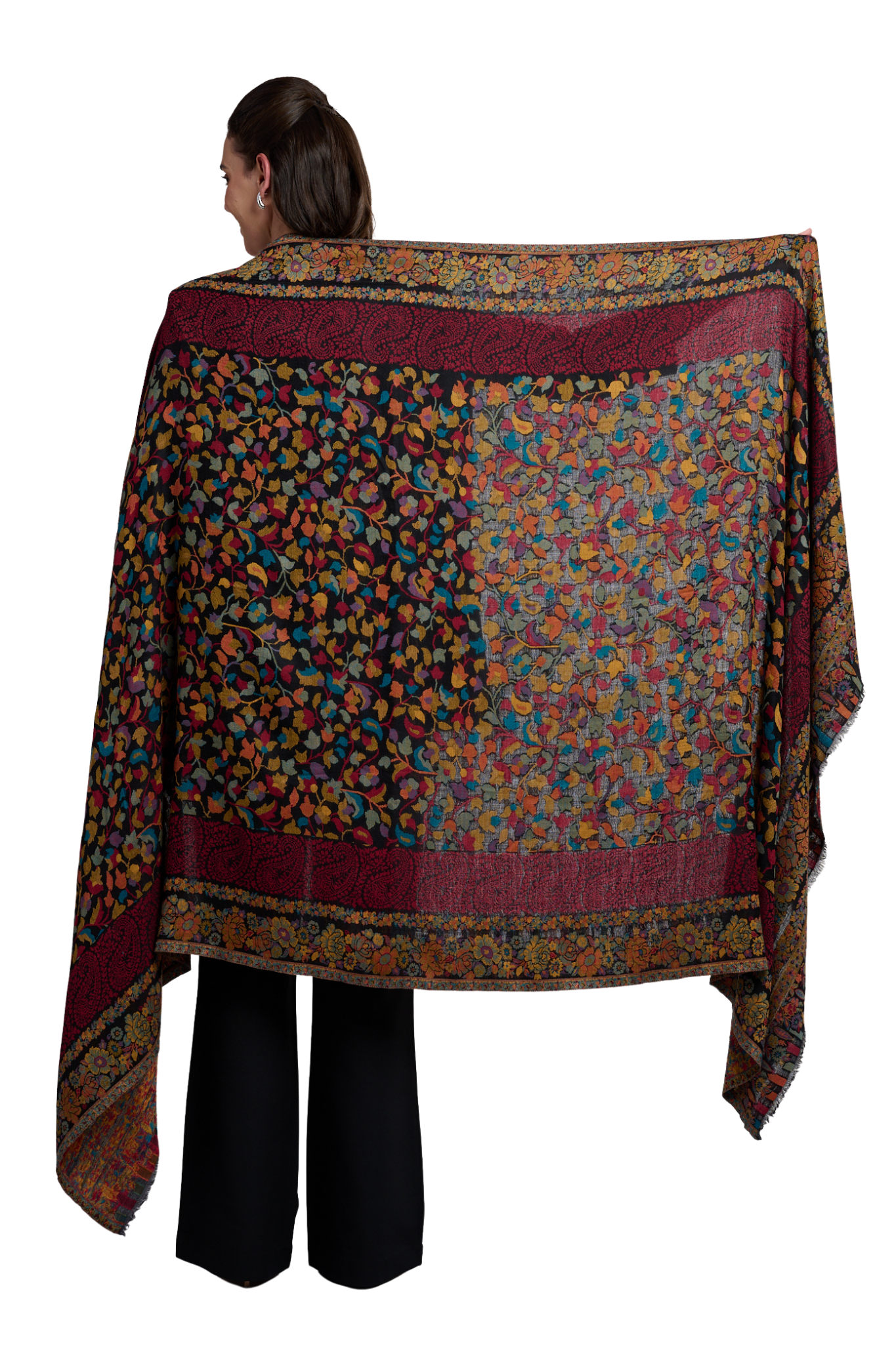 Women's Ehtnic All Over Fine Wool Kaani Shawl