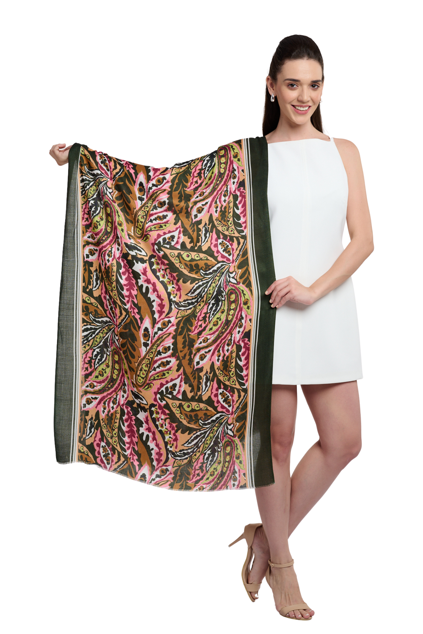 Women's Printed Modal Paisley Scarf