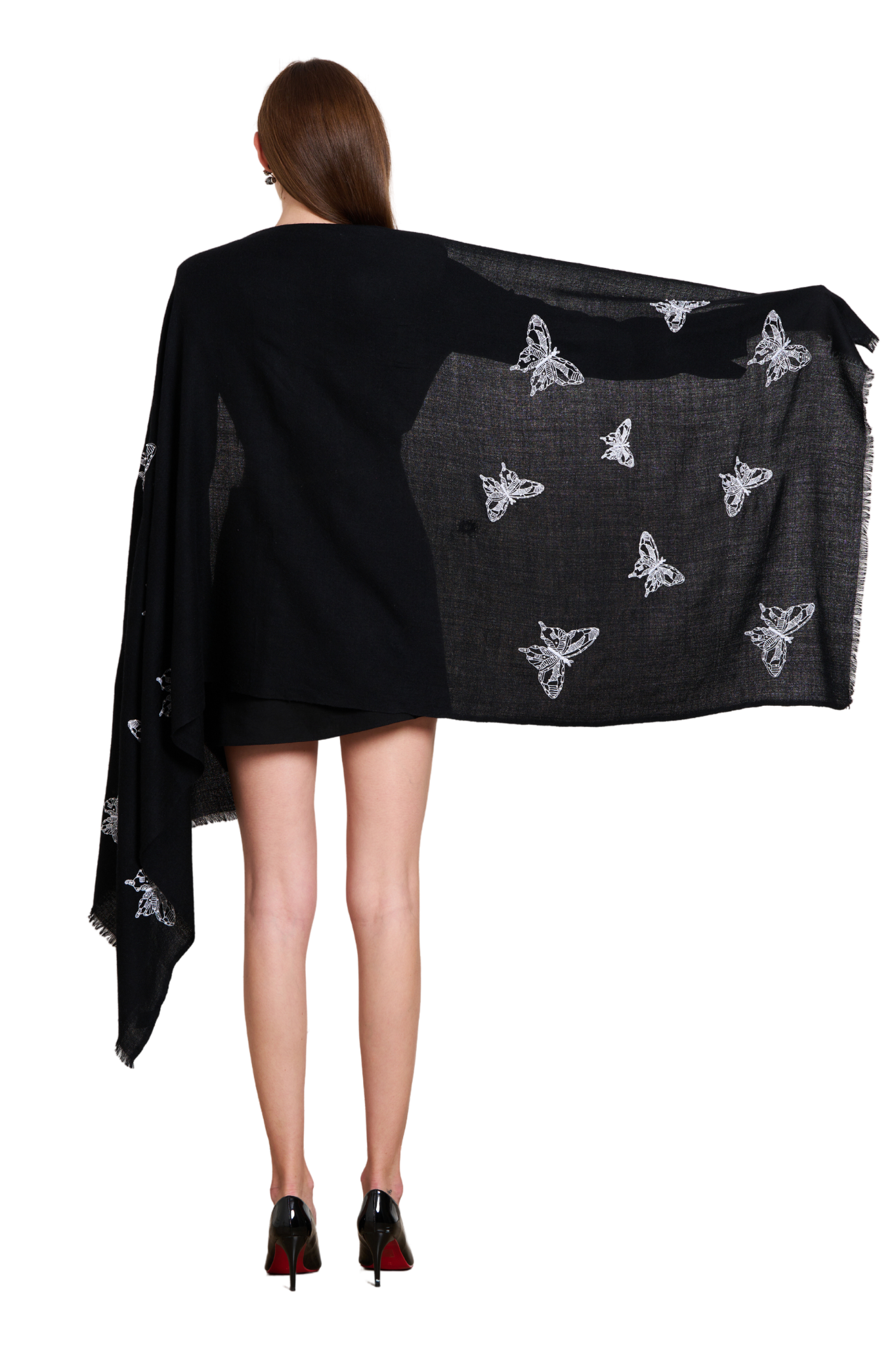 Homing Butterflies Cashmere Scarf